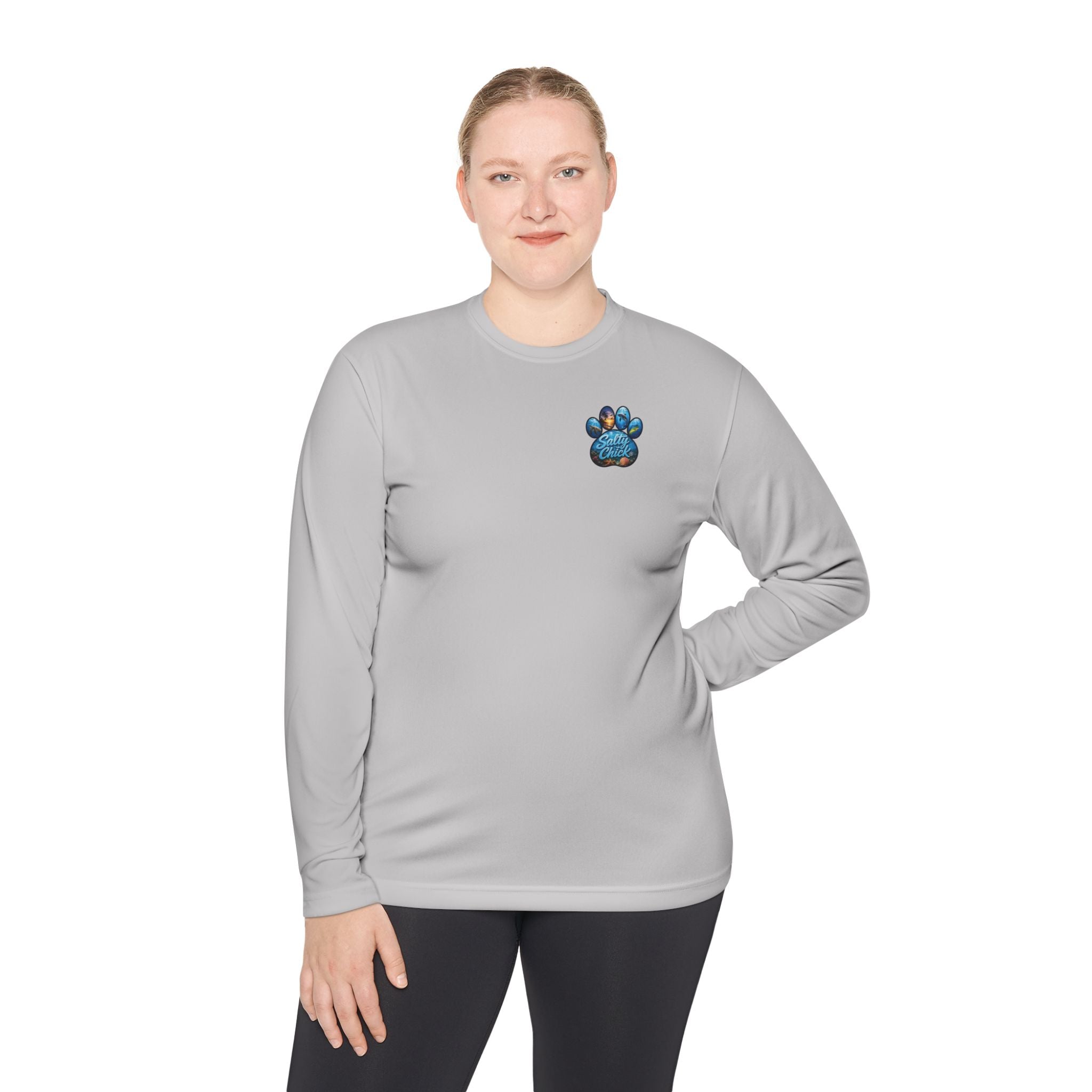 Unisex Moisture Wicking Long Sleeve- Paw me to the Ocean