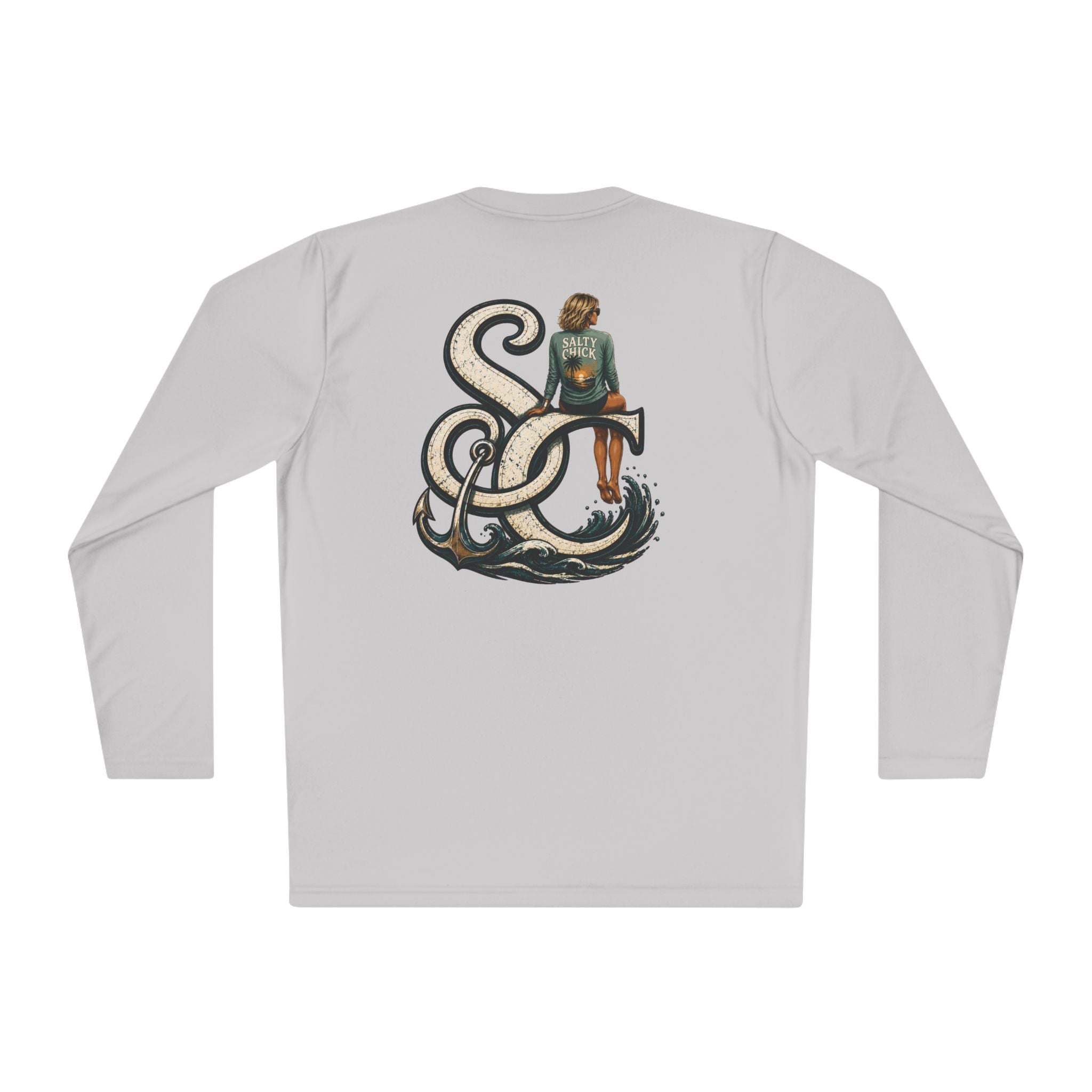 Unisex Moisture Wicking Long Sleeve- SC logo short hair