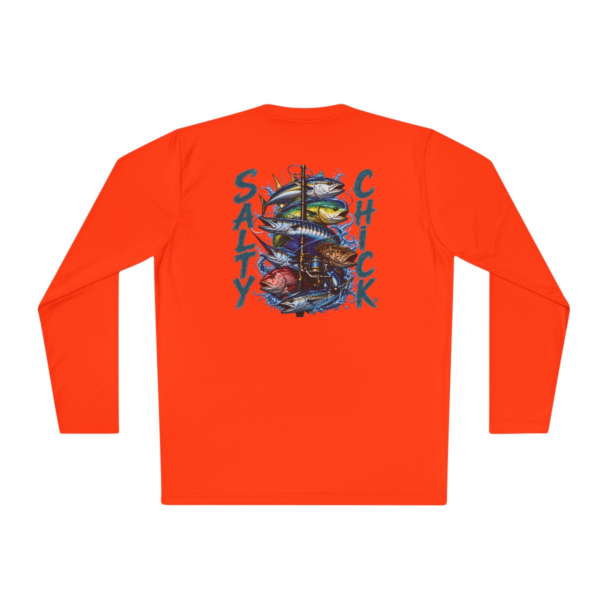 Unisex Moisture Wicking Long Sleeve- Saltwater fish