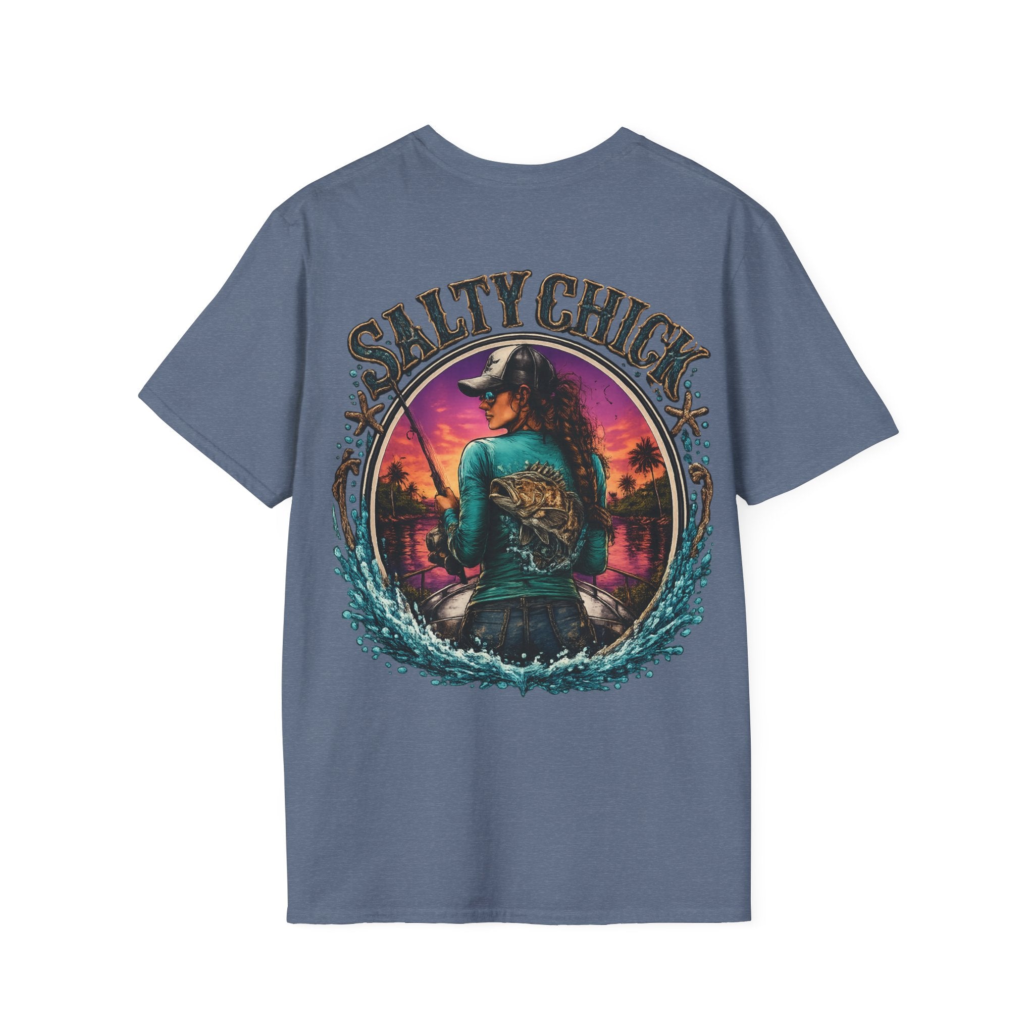 Salty Chick Cast All Day Cotton Tee