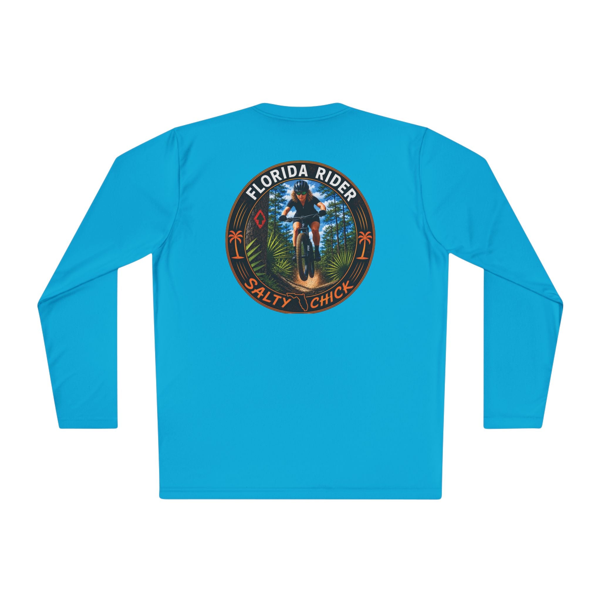 Unisex Moisture Wicking Long Sleeve- Mountain Biker