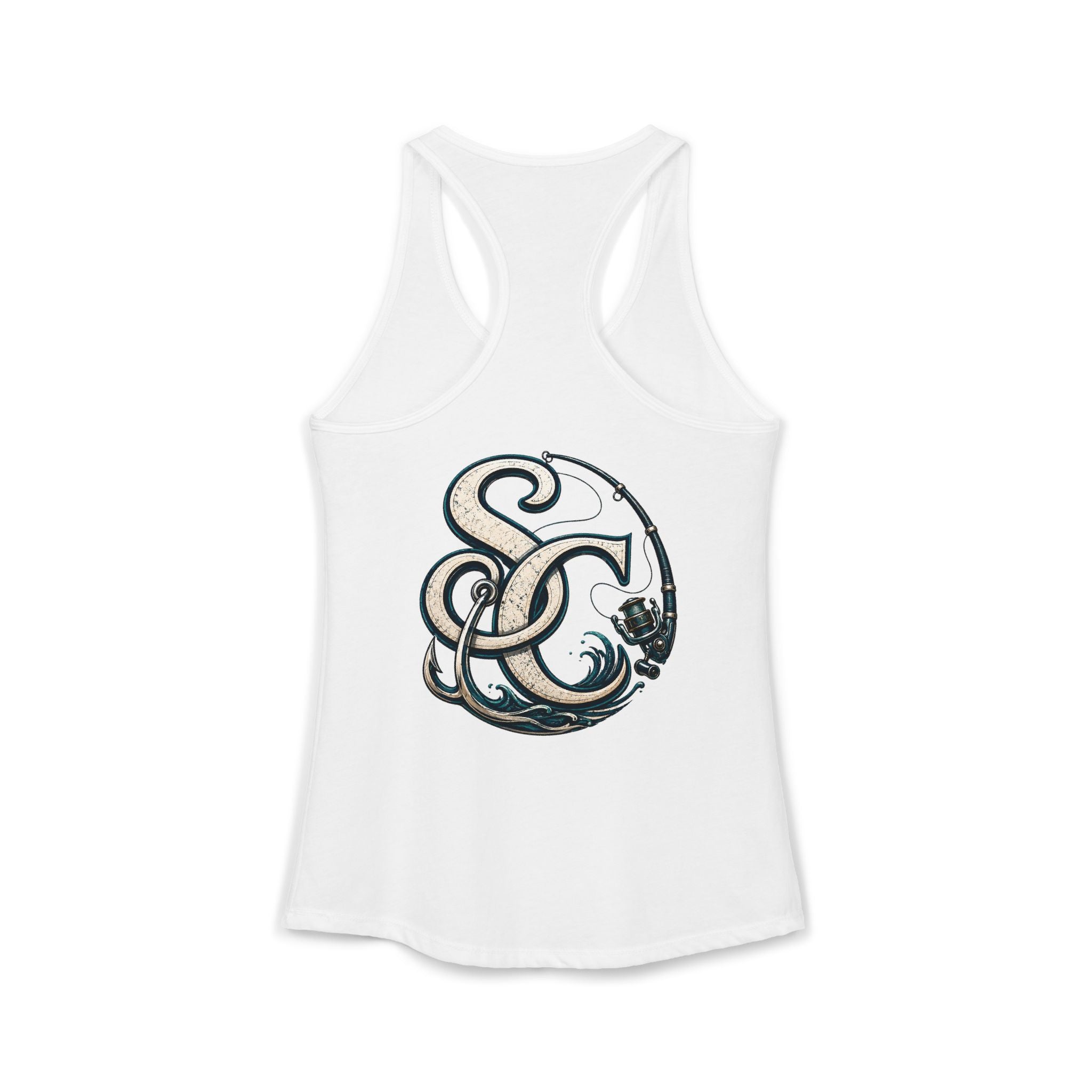 Performance Racerback Tank-SC fishing logo