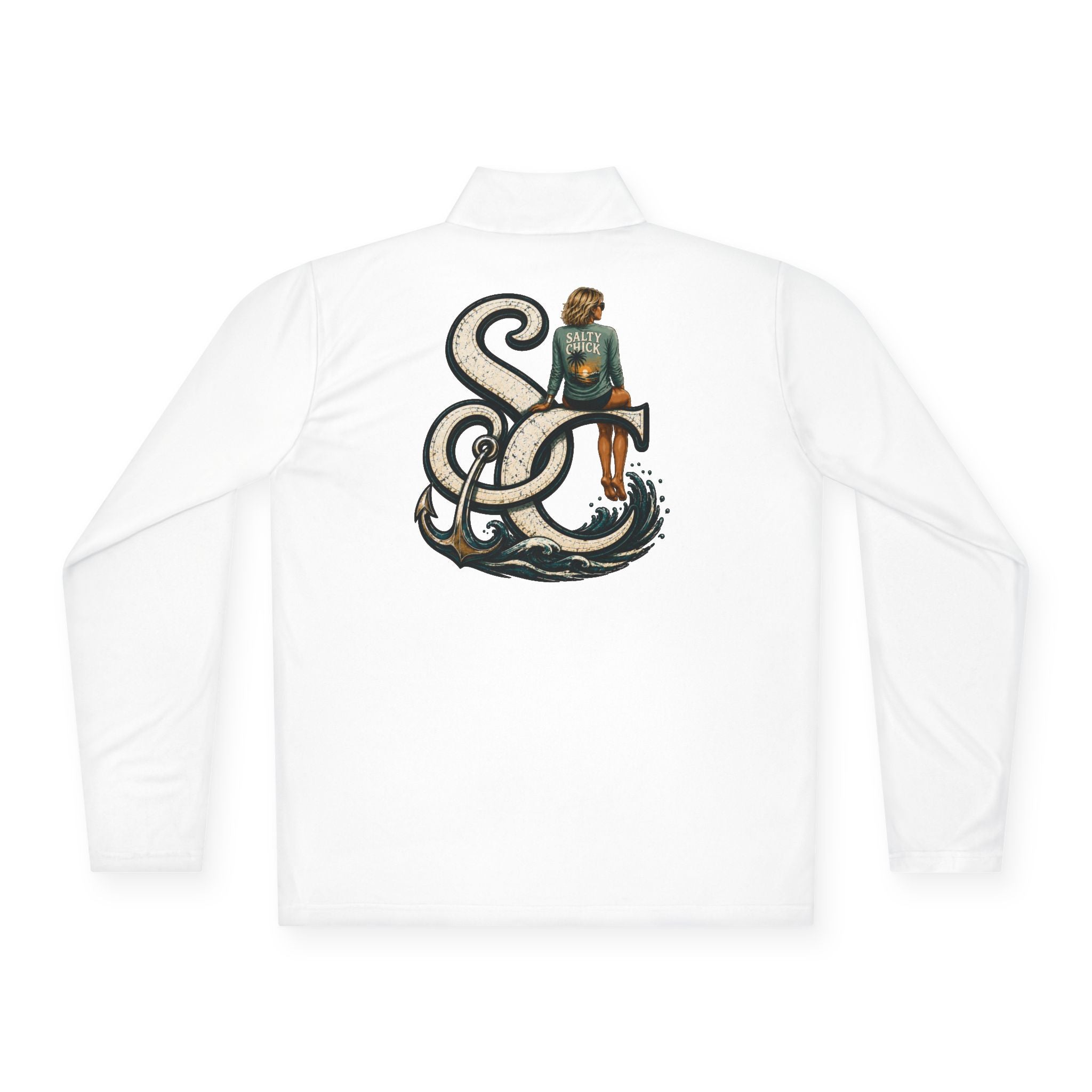 Quarter-Zip Performance Pullover — SC Logo blonde