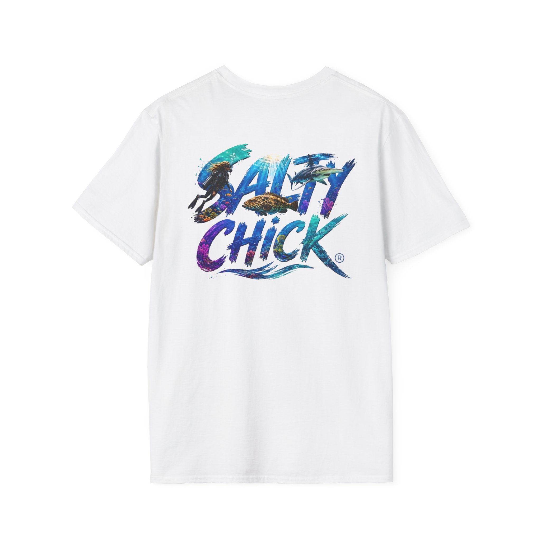 Cotton Tee- Diver lettering