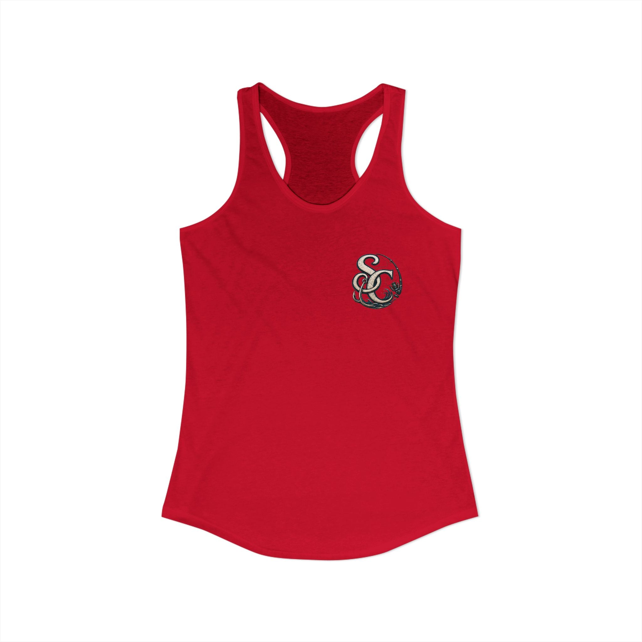 Performance Racerback Tank-SC fishing logo