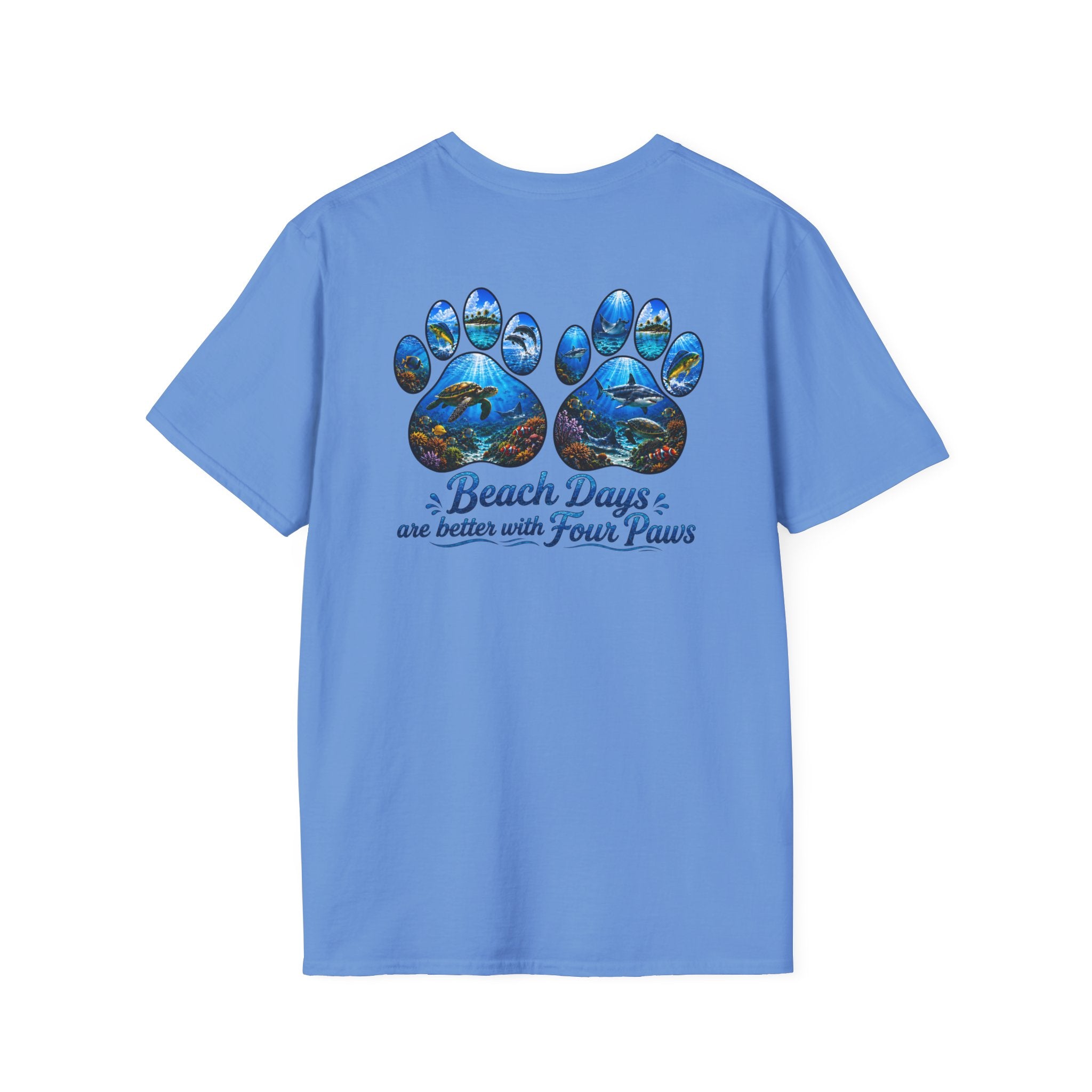 Cotton Tee- Beach days are better with four paws