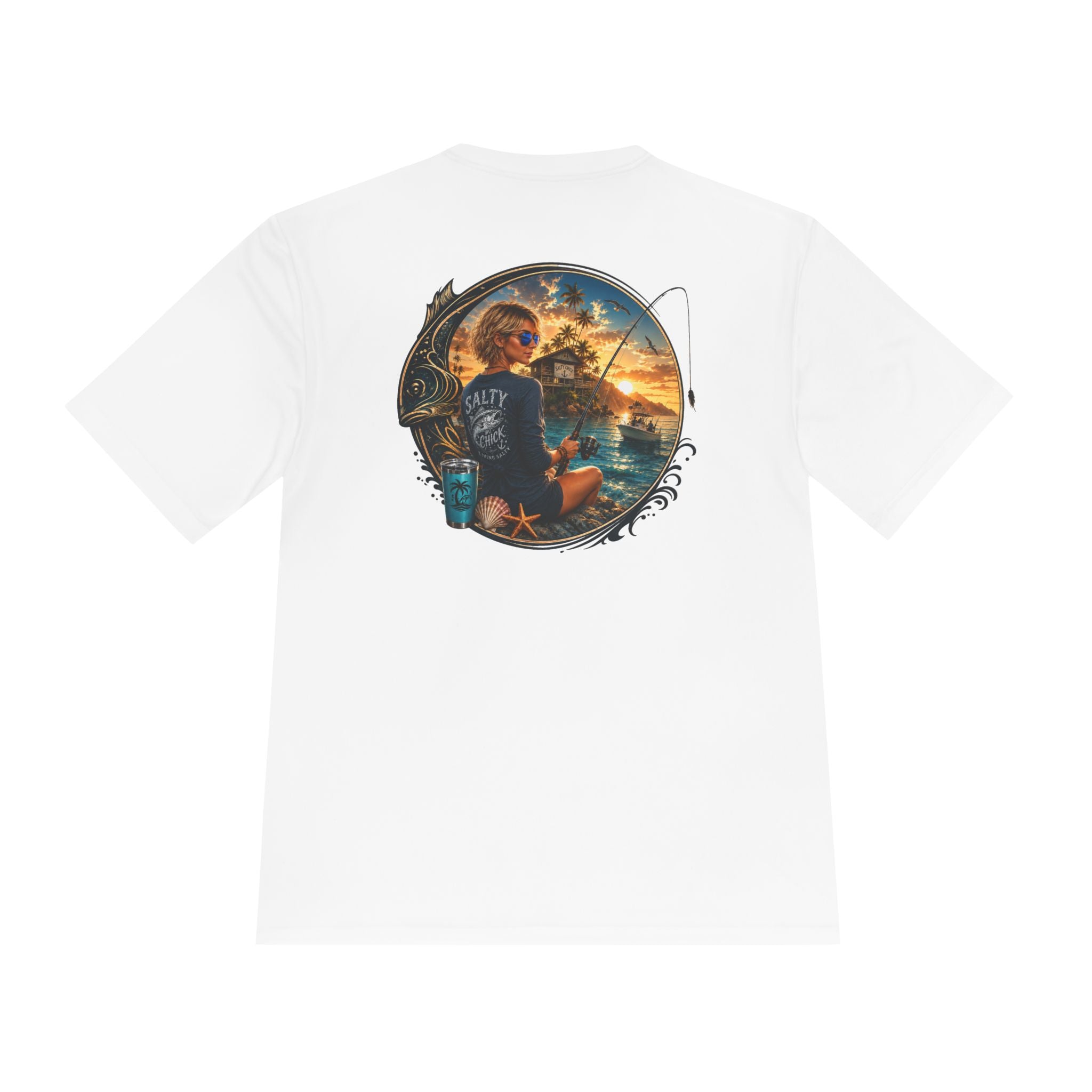 Unisex Moisture Wicking fishing Tee