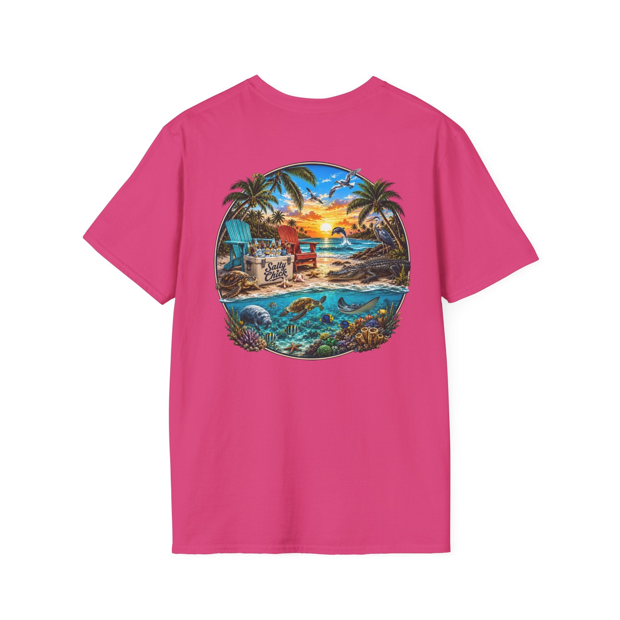 Cotton Tee- Beach scene