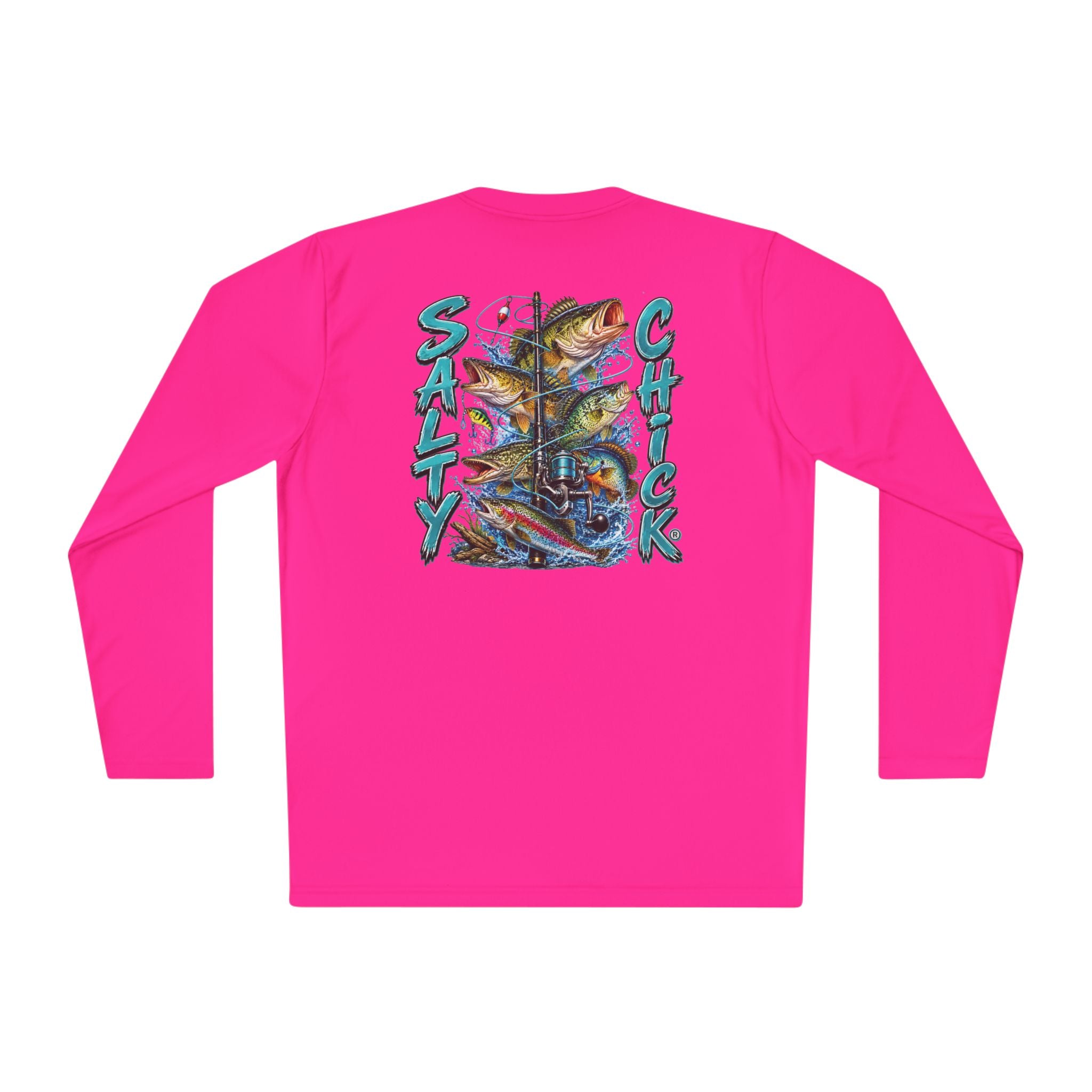 Unisex Moisture Wicking Long Sleeve- Freshwater fish
