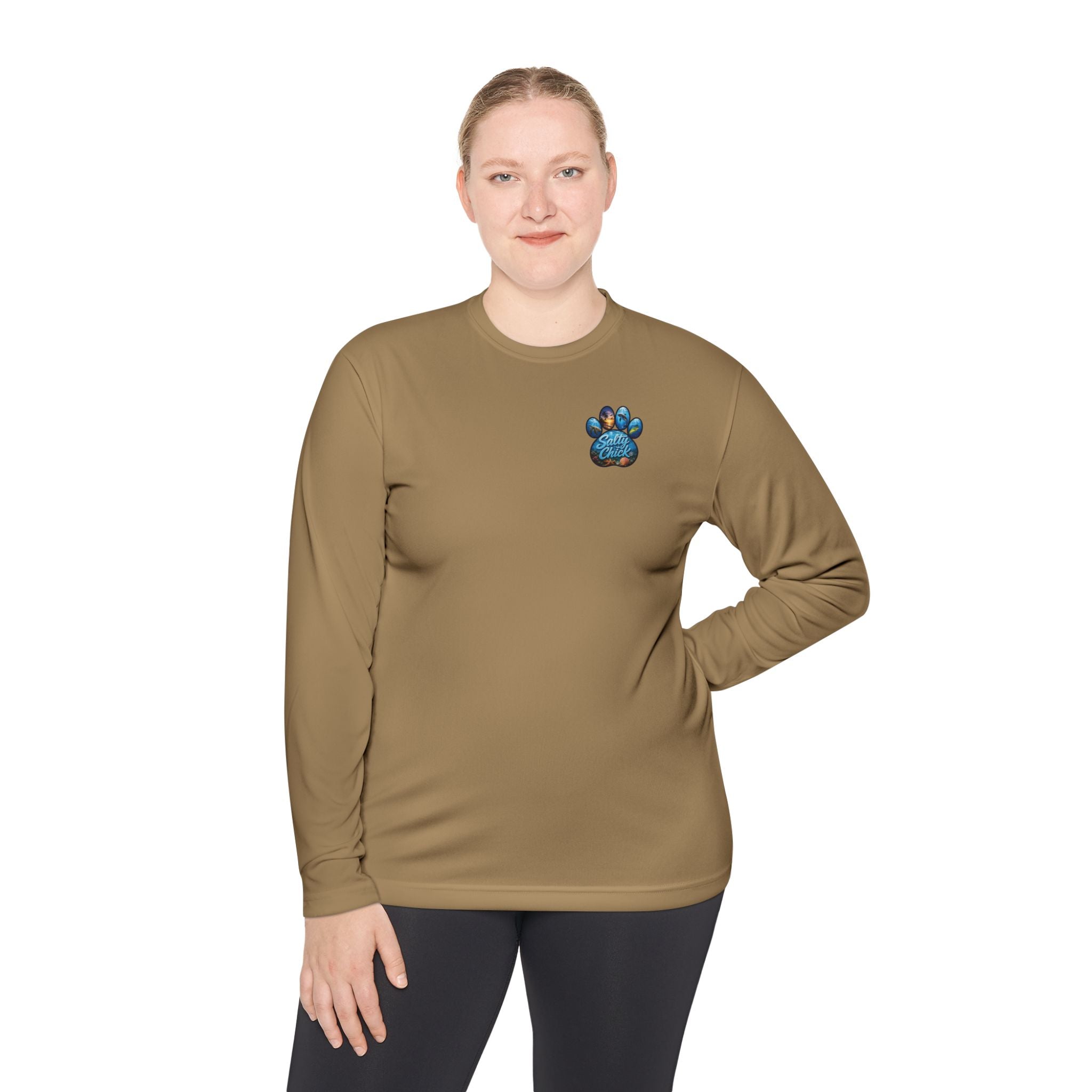 Unisex Moisture Wicking Long Sleeve- Paw me to the Ocean