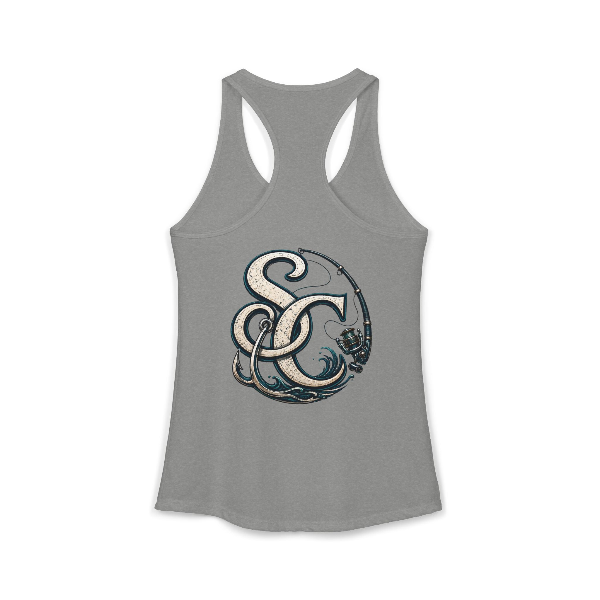 Performance Racerback Tank-SC fishing logo
