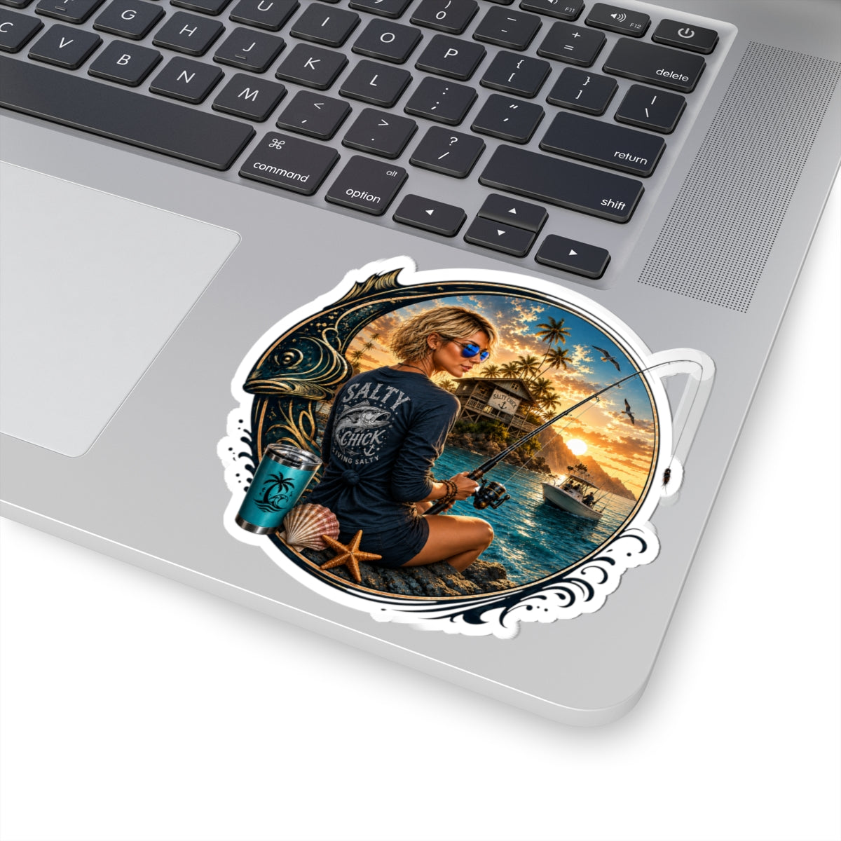 Copy of Cut stick stickers- Fishing