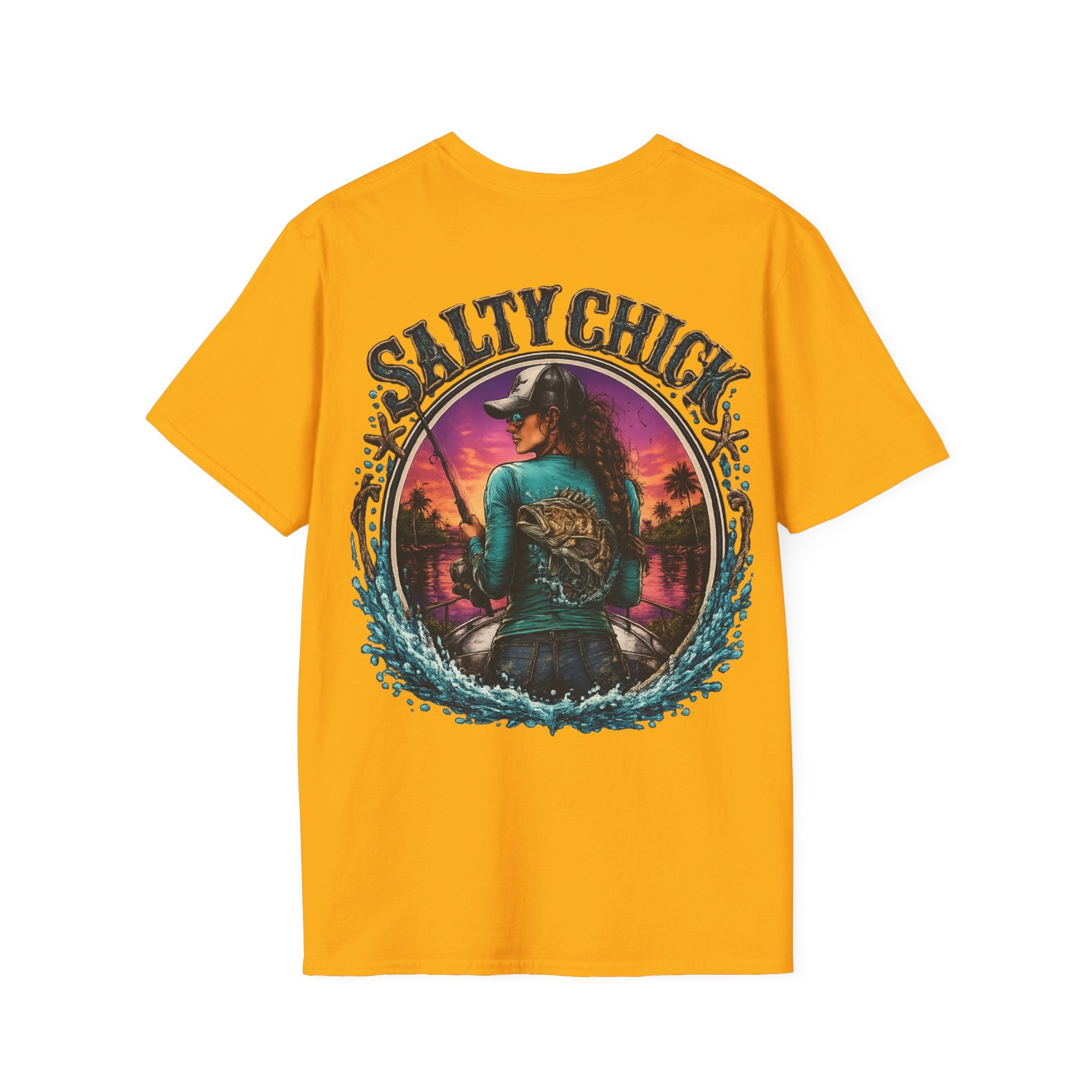 Salty Chick Cast All Day Cotton Tee
