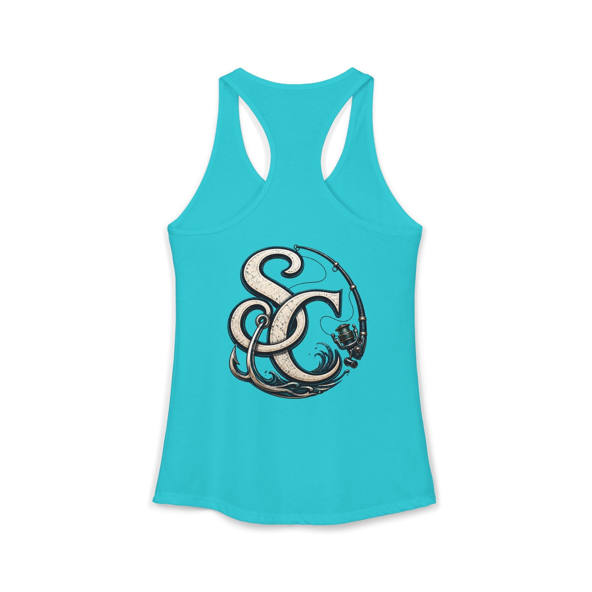Performance Racerback Tank-SC fishing logo