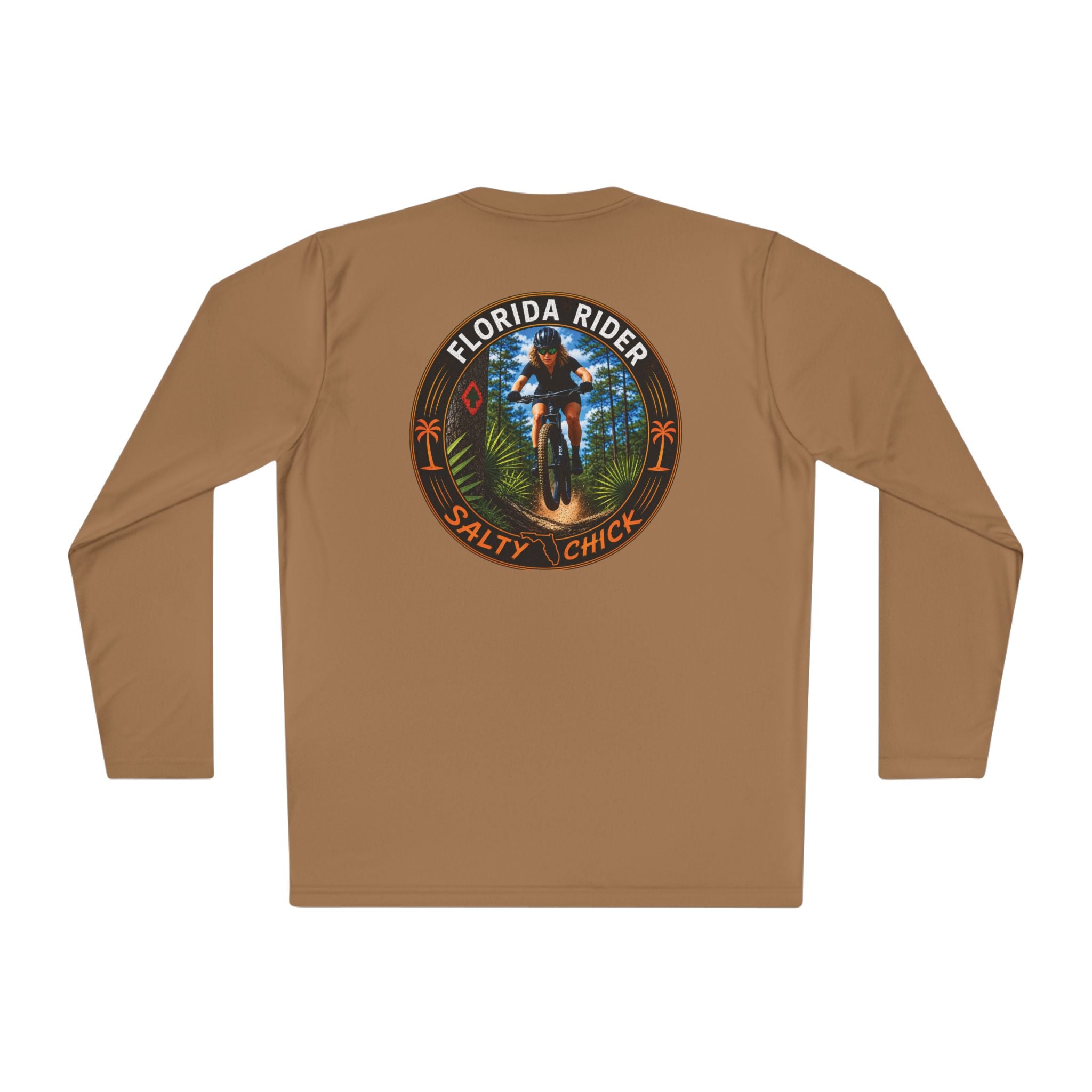 Unisex Moisture Wicking Long Sleeve- Mountain Biker