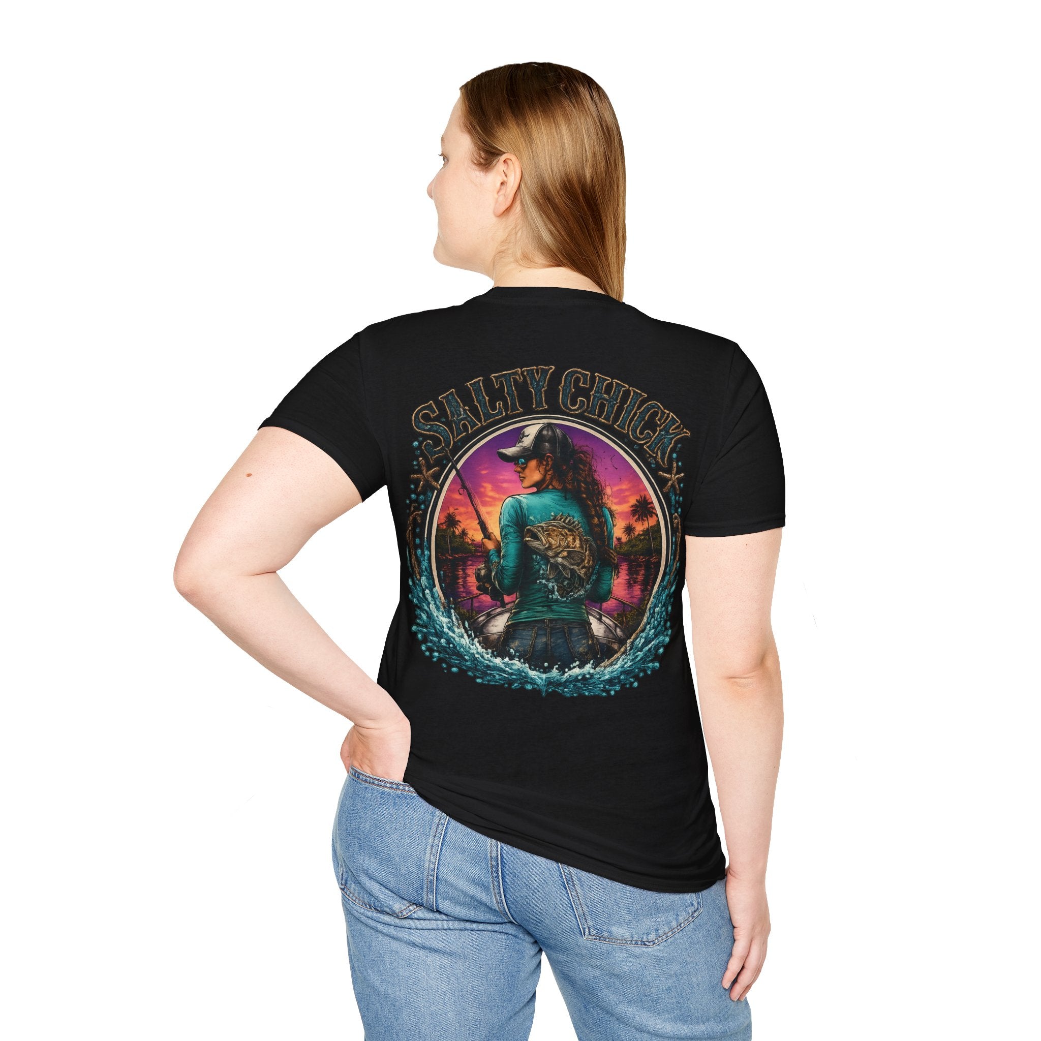 Salty Chick Cast All Day Cotton Tee