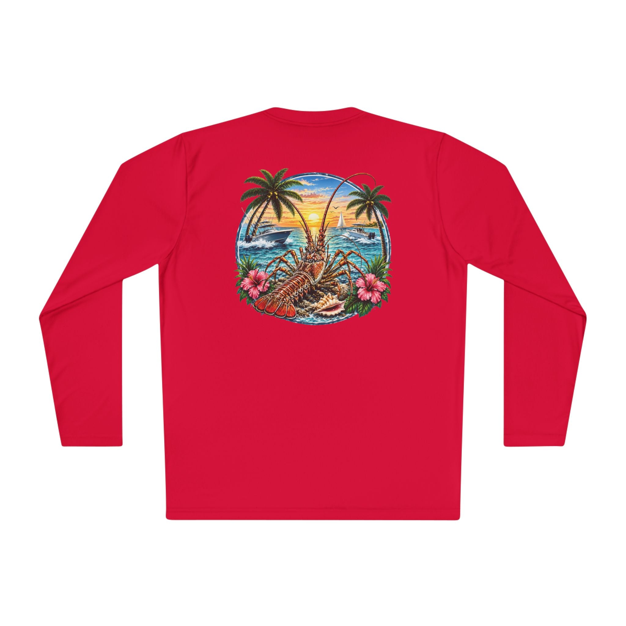 Unisex Moisture Wicking Long Sleeve- Lobstering