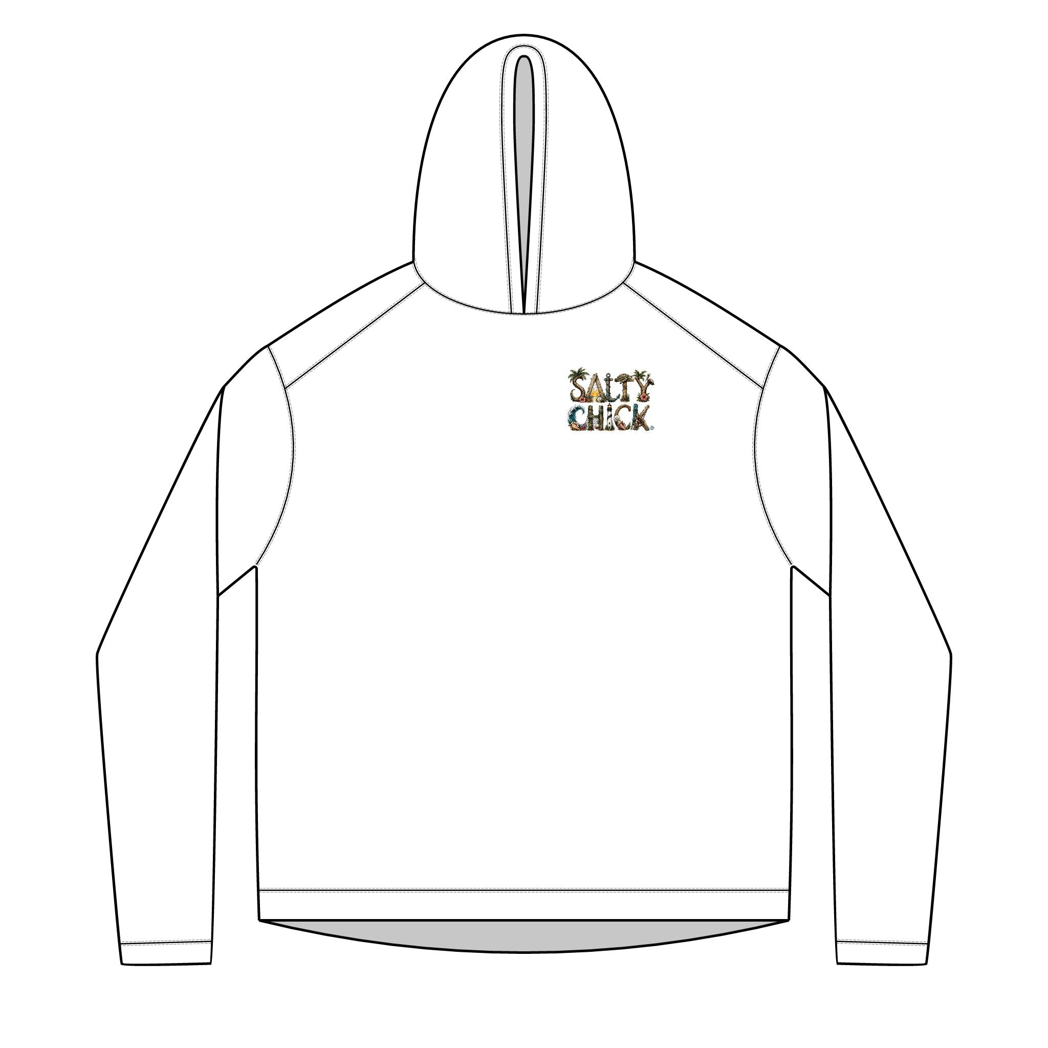 Solar Hoodie long sleeve- Beach scene