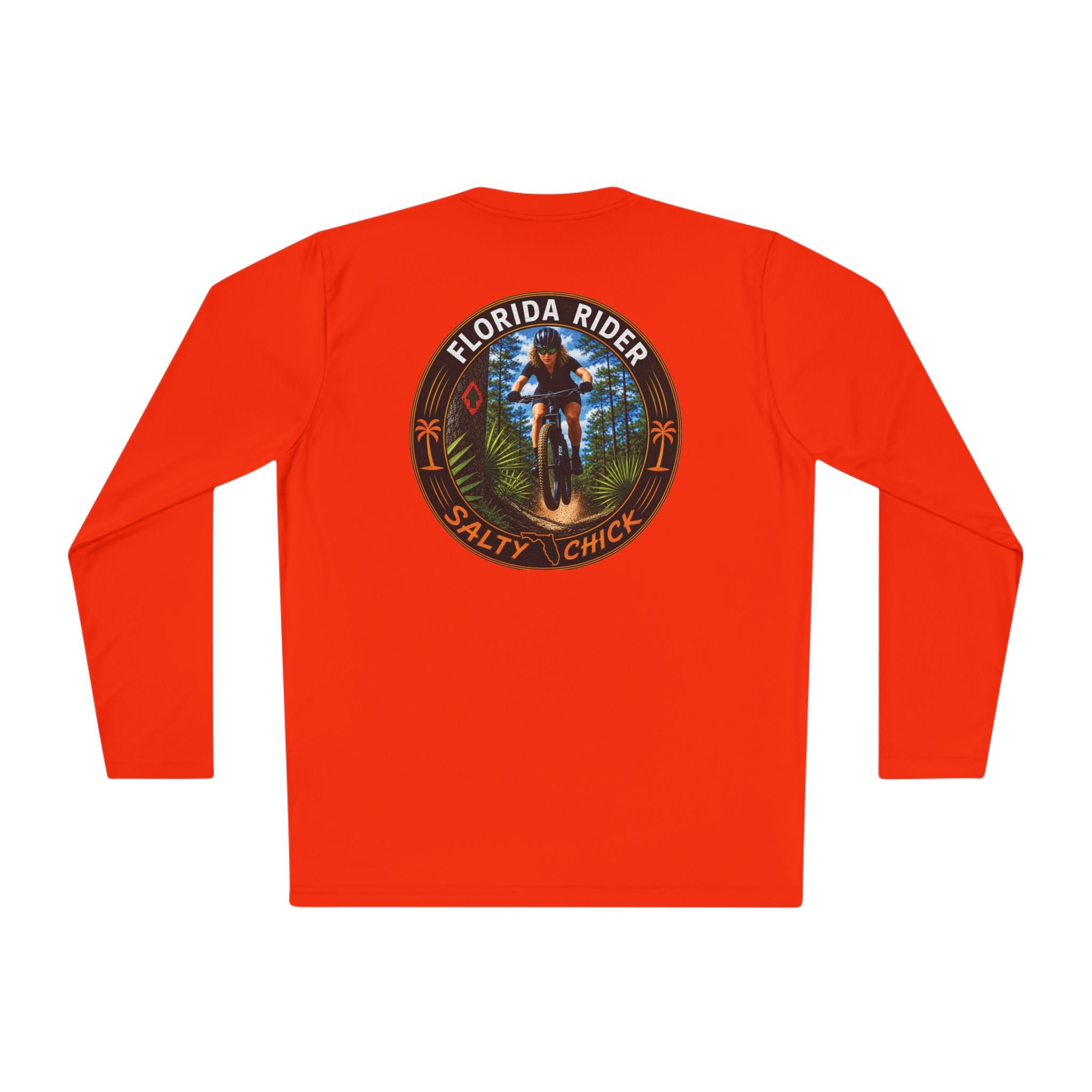 Unisex Moisture Wicking Long Sleeve- Mountain Biker