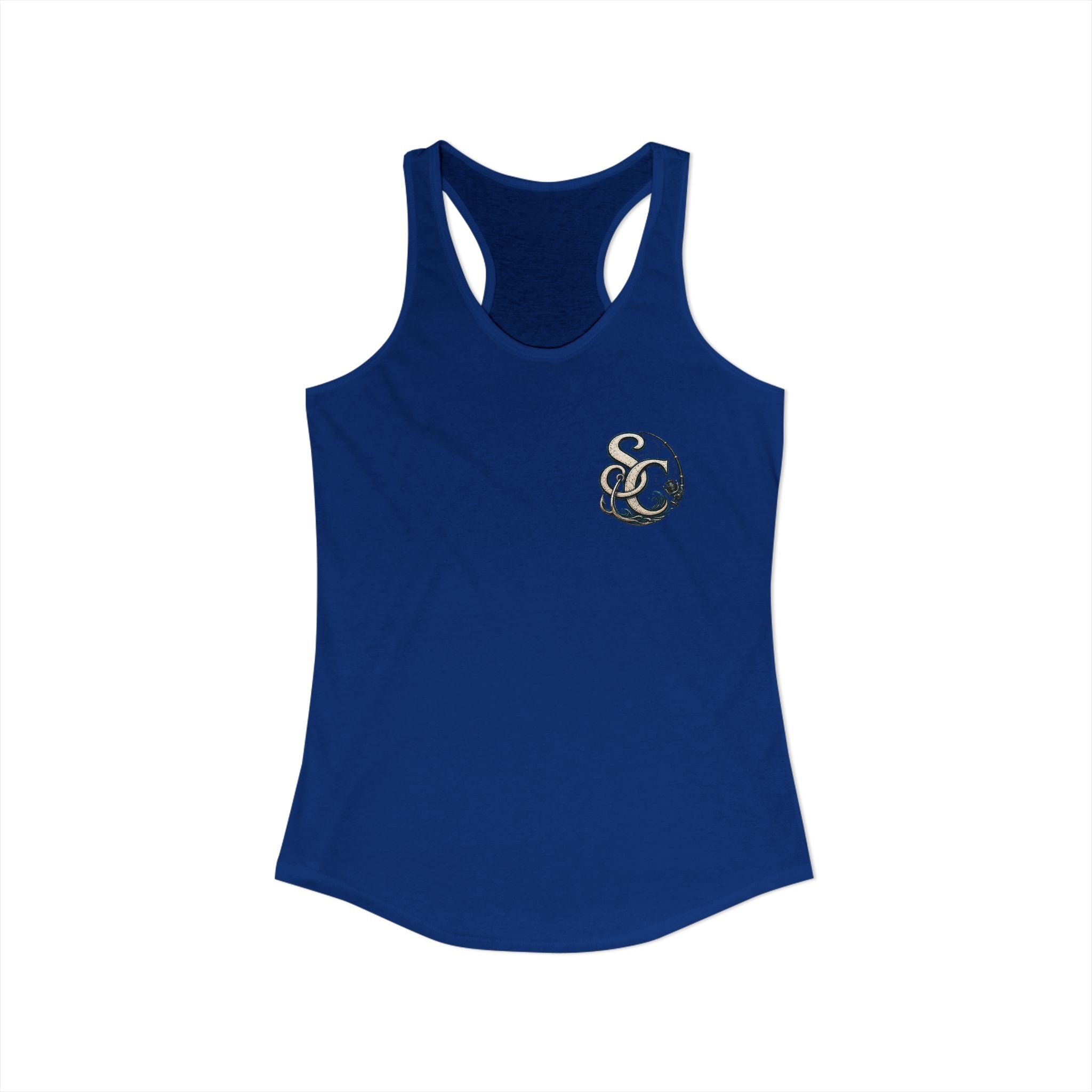 Performance Racerback Tank-SC fishing logo