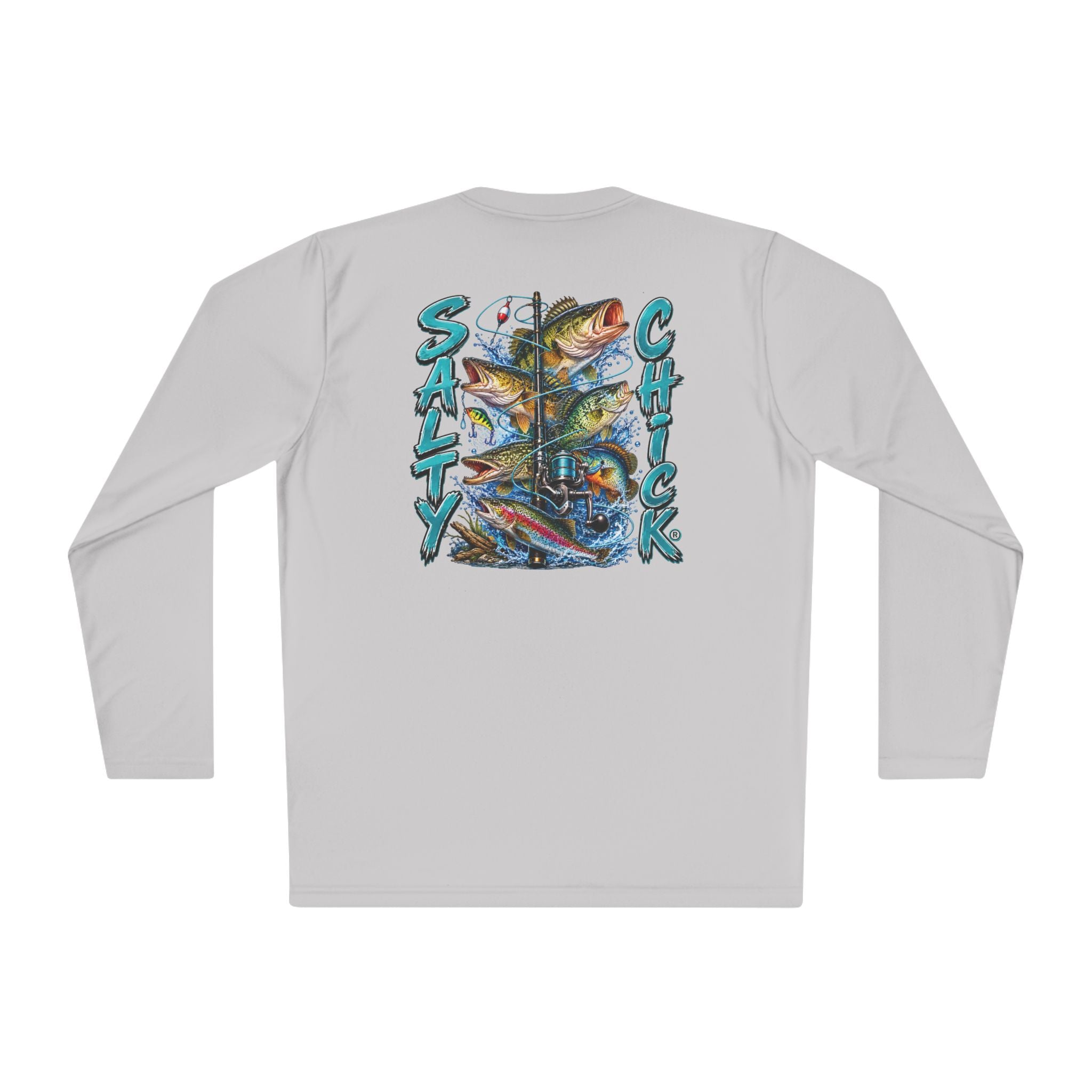 Unisex Moisture Wicking Long Sleeve- Freshwater fish