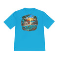Unisex Moisture Wicking Tee- Beach scene with sea life