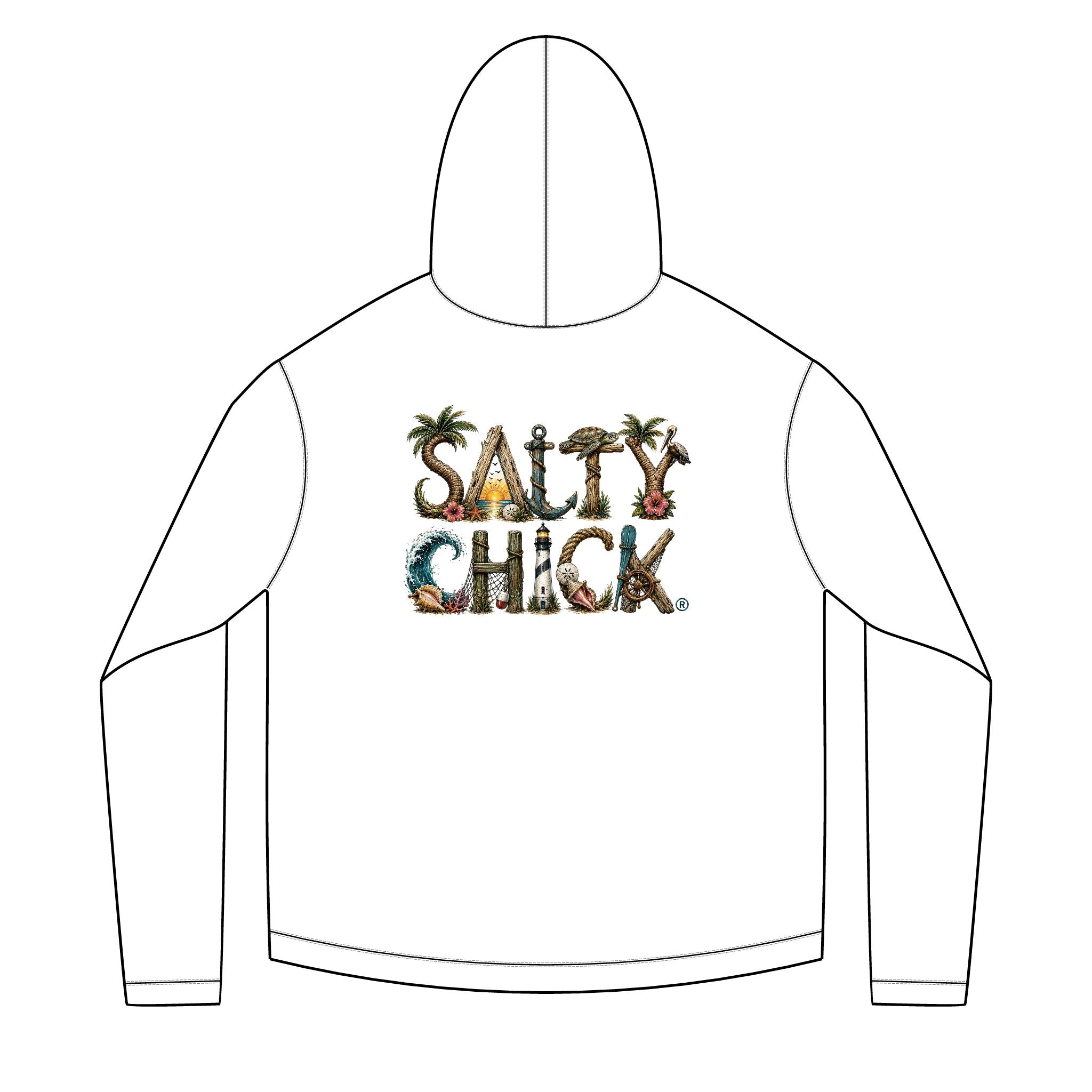 Solar Hoodie Long Sleeve-unique lettering
