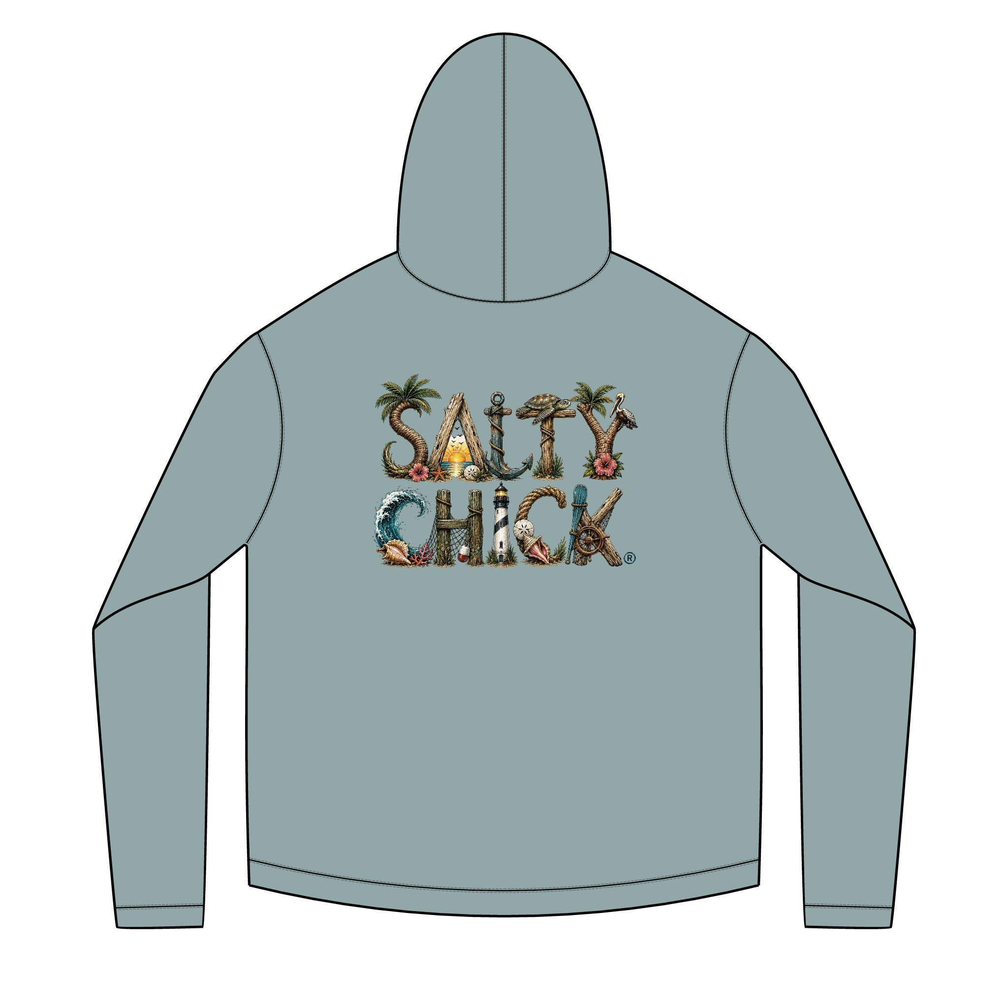 Solar Hoodie Long Sleeve-unique lettering