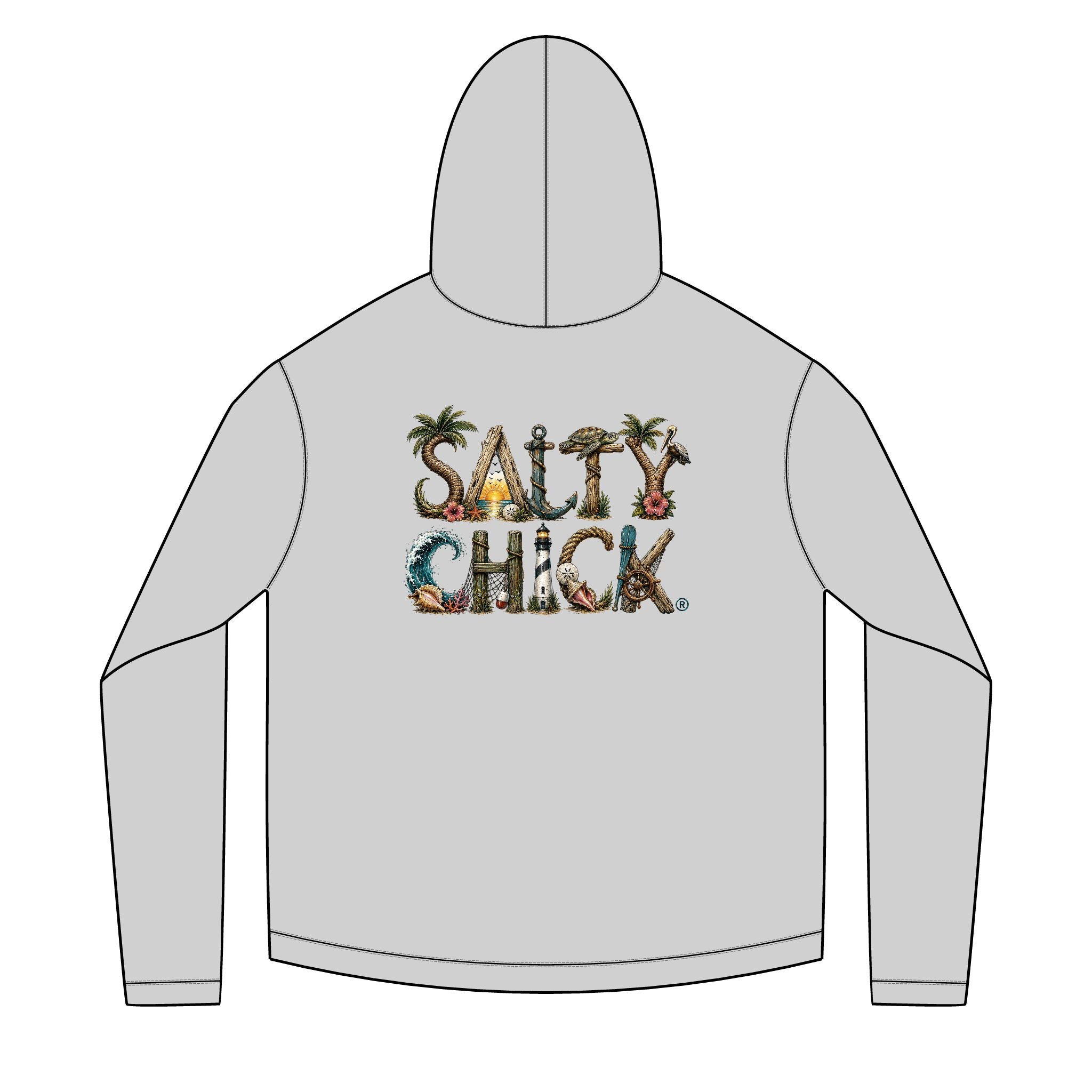 Solar Hoodie Long Sleeve-unique lettering