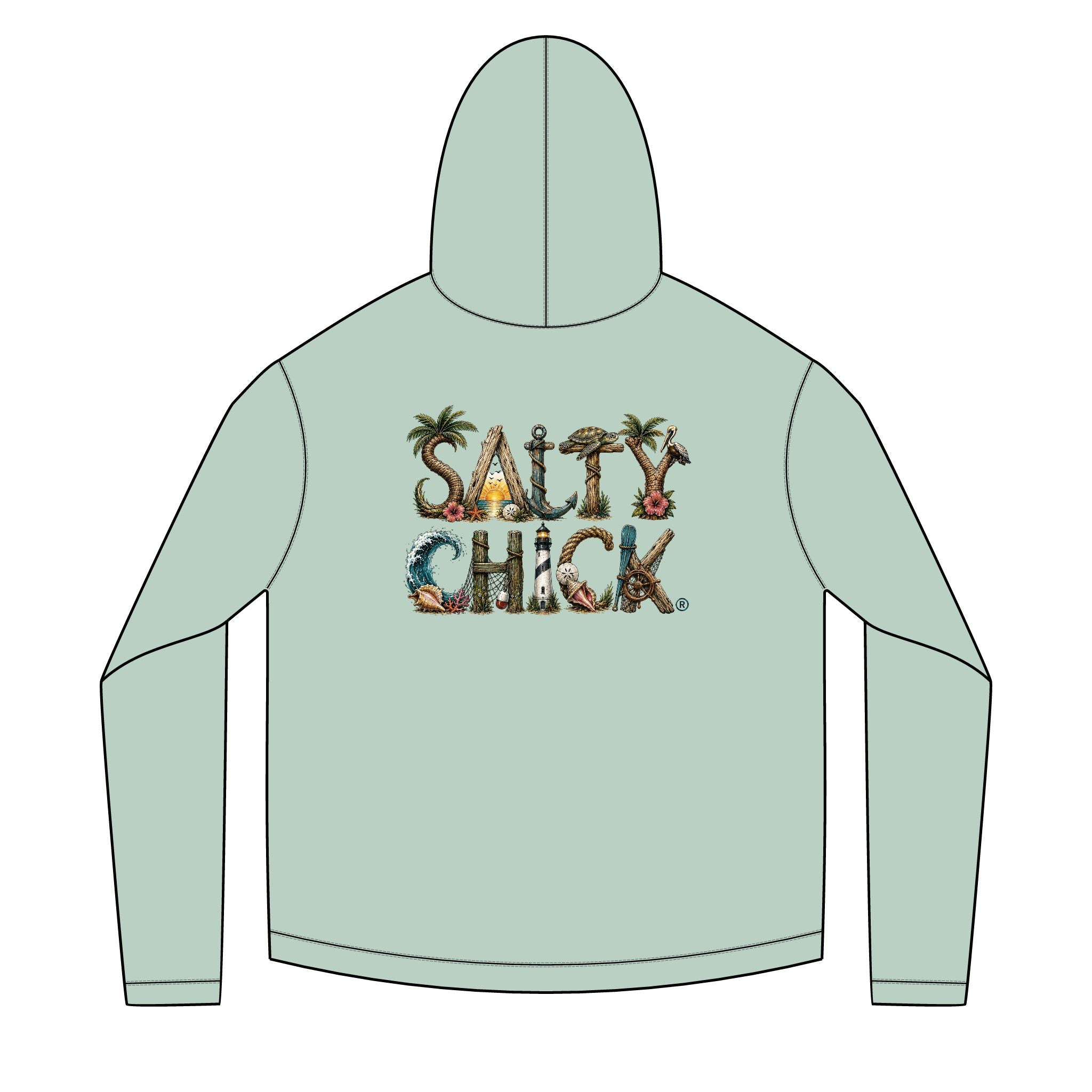 Solar Hoodie Long Sleeve-unique lettering