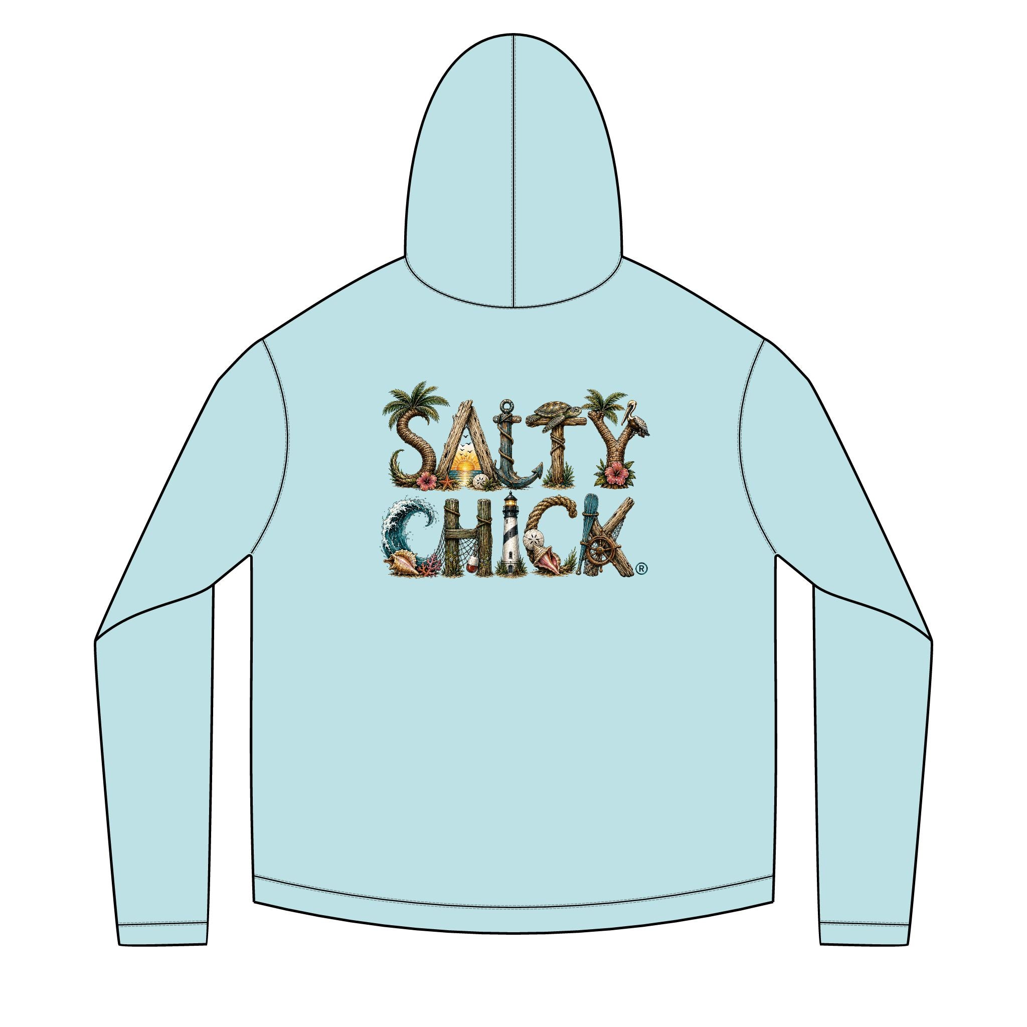 Solar Hoodie Long Sleeve-unique lettering