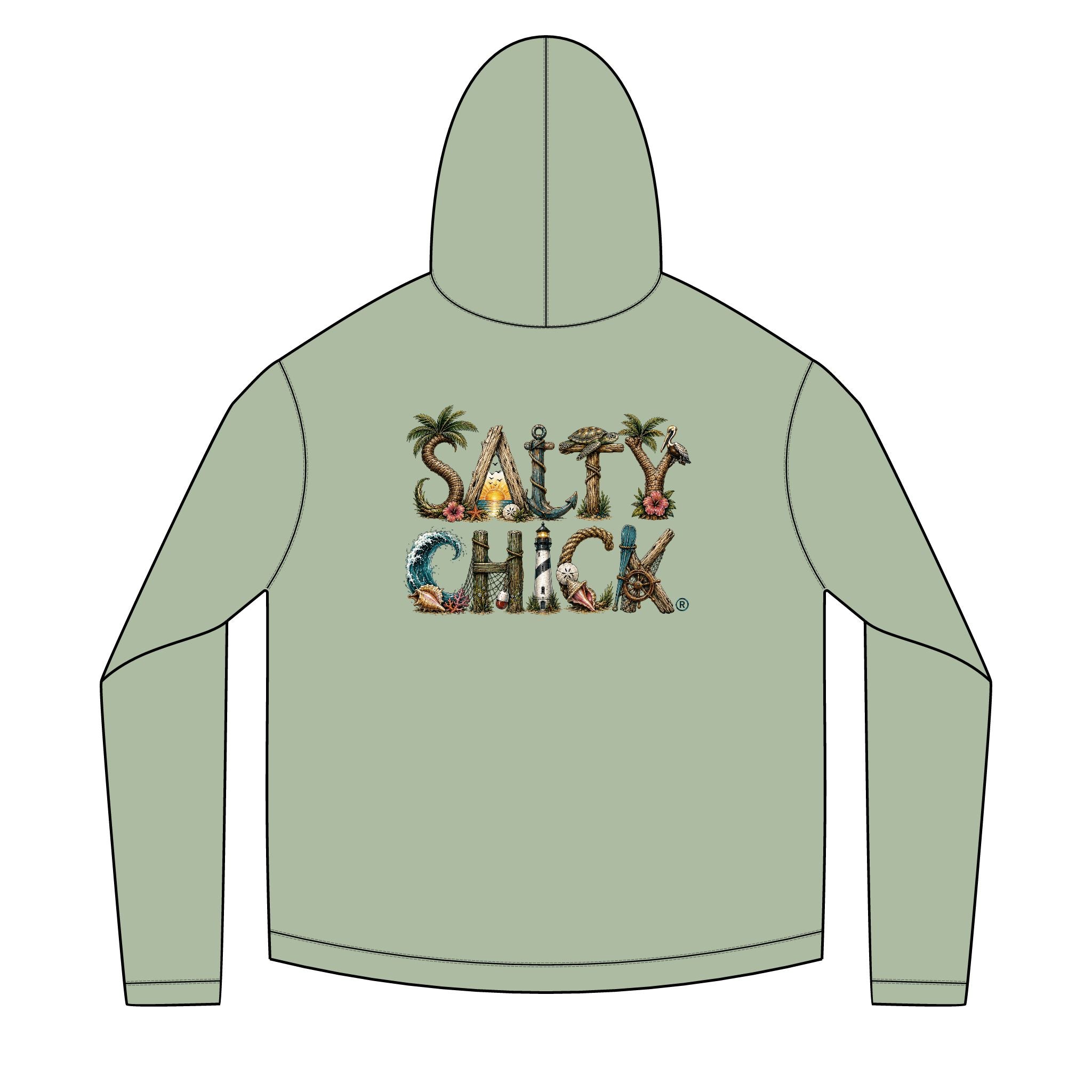 Solar Hoodie Long Sleeve-unique lettering