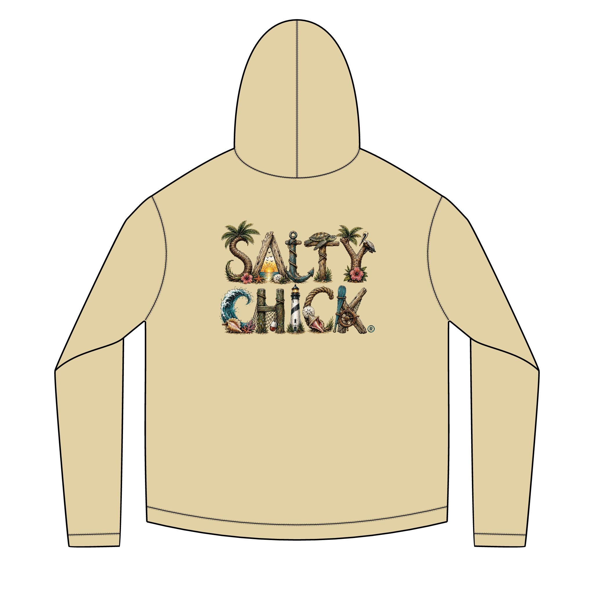Solar Hoodie Long Sleeve-unique lettering