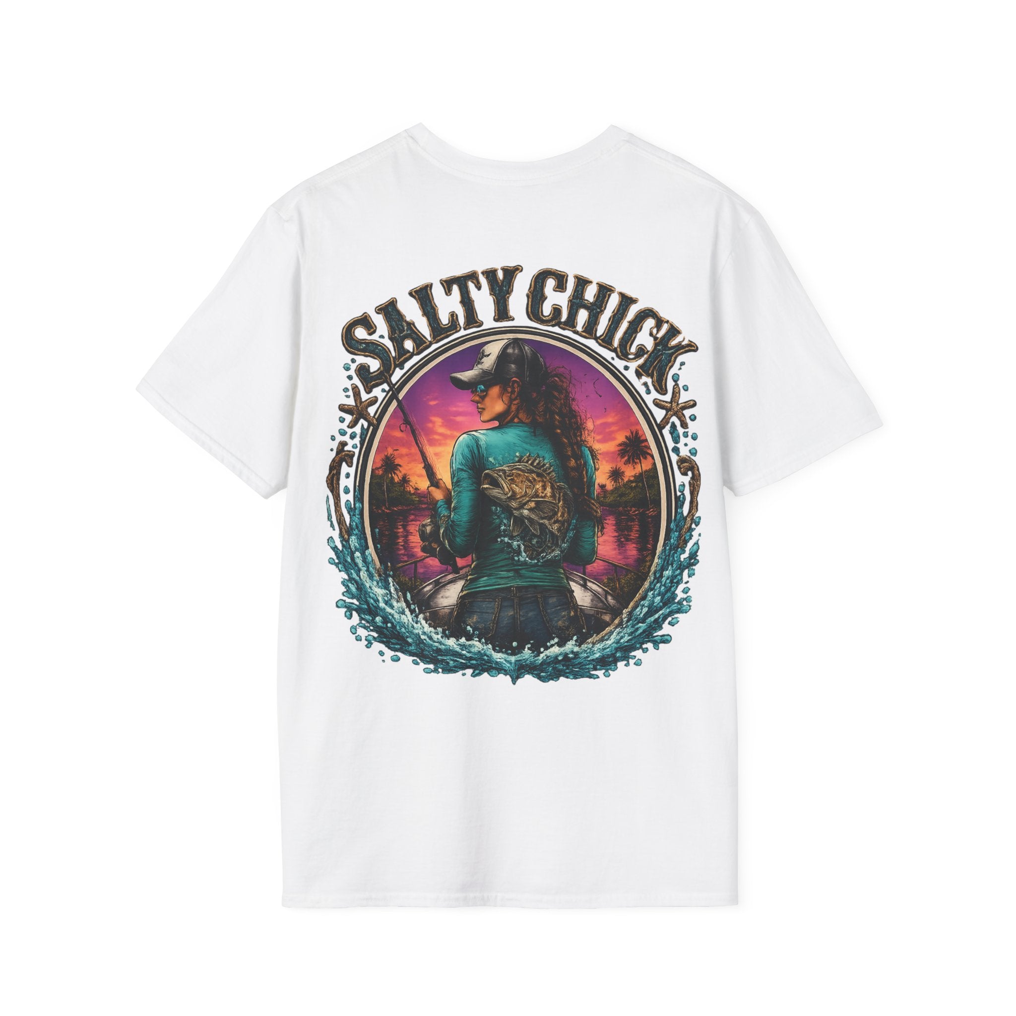Salty Chick Cast All Day Cotton Tee
