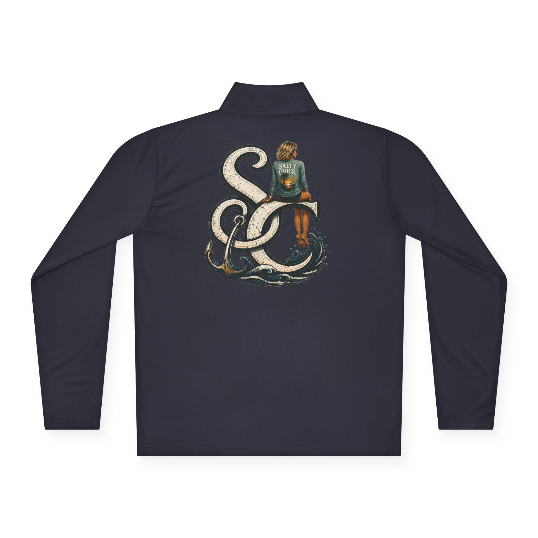 Quarter-Zip Performance Pullover — SC Logo blonde