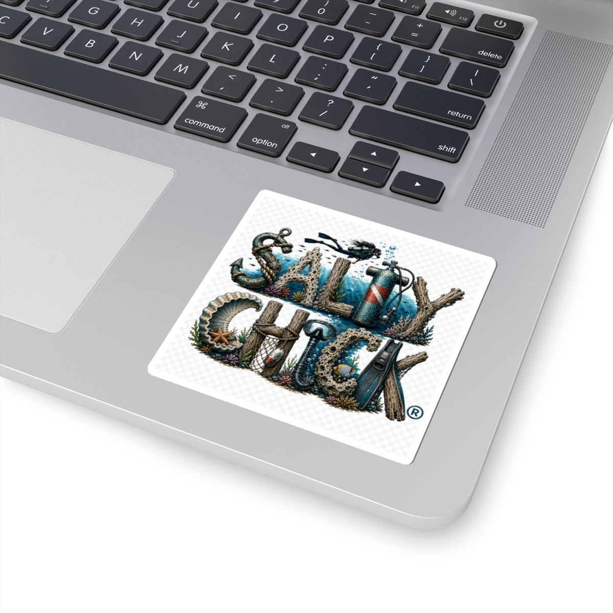 Divers Salty Chick sticker