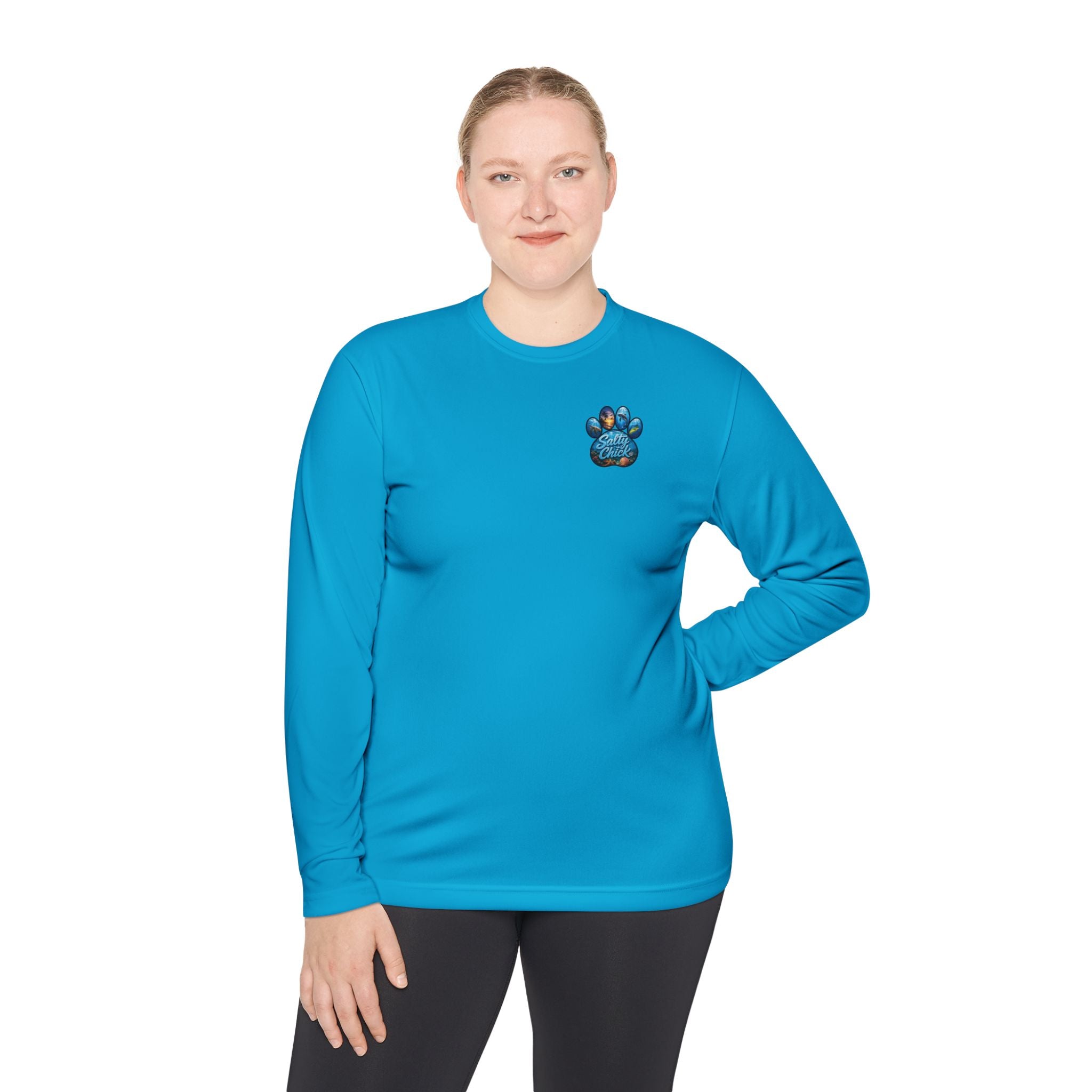 Unisex Moisture Wicking Long Sleeve- Paw me to the Ocean