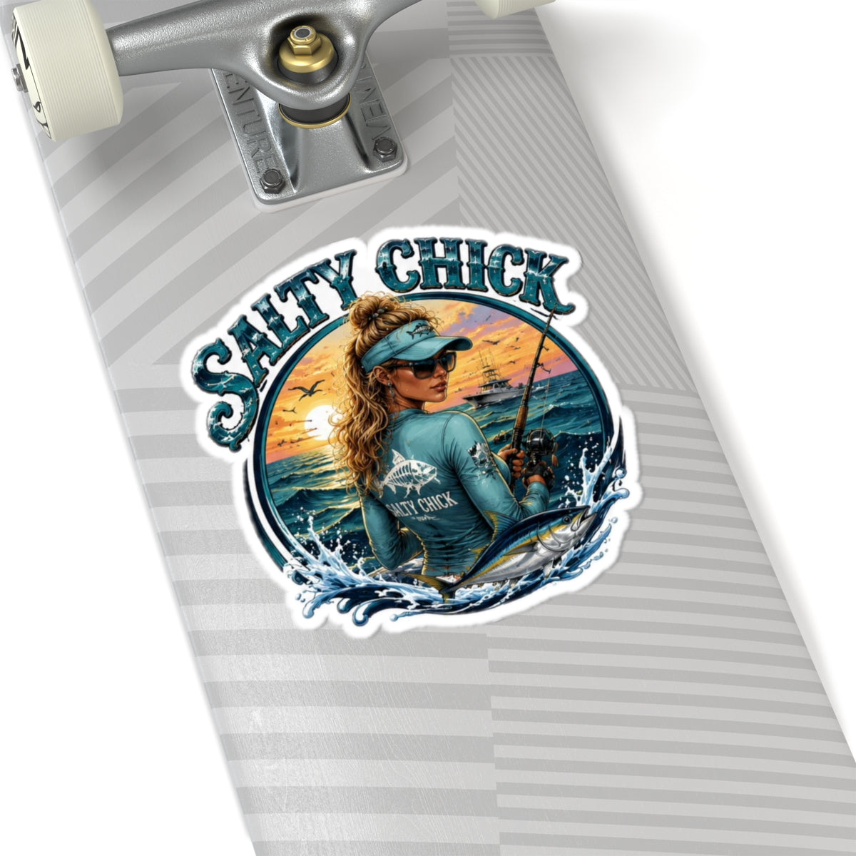 Cut Stick Sticker- Fishing
