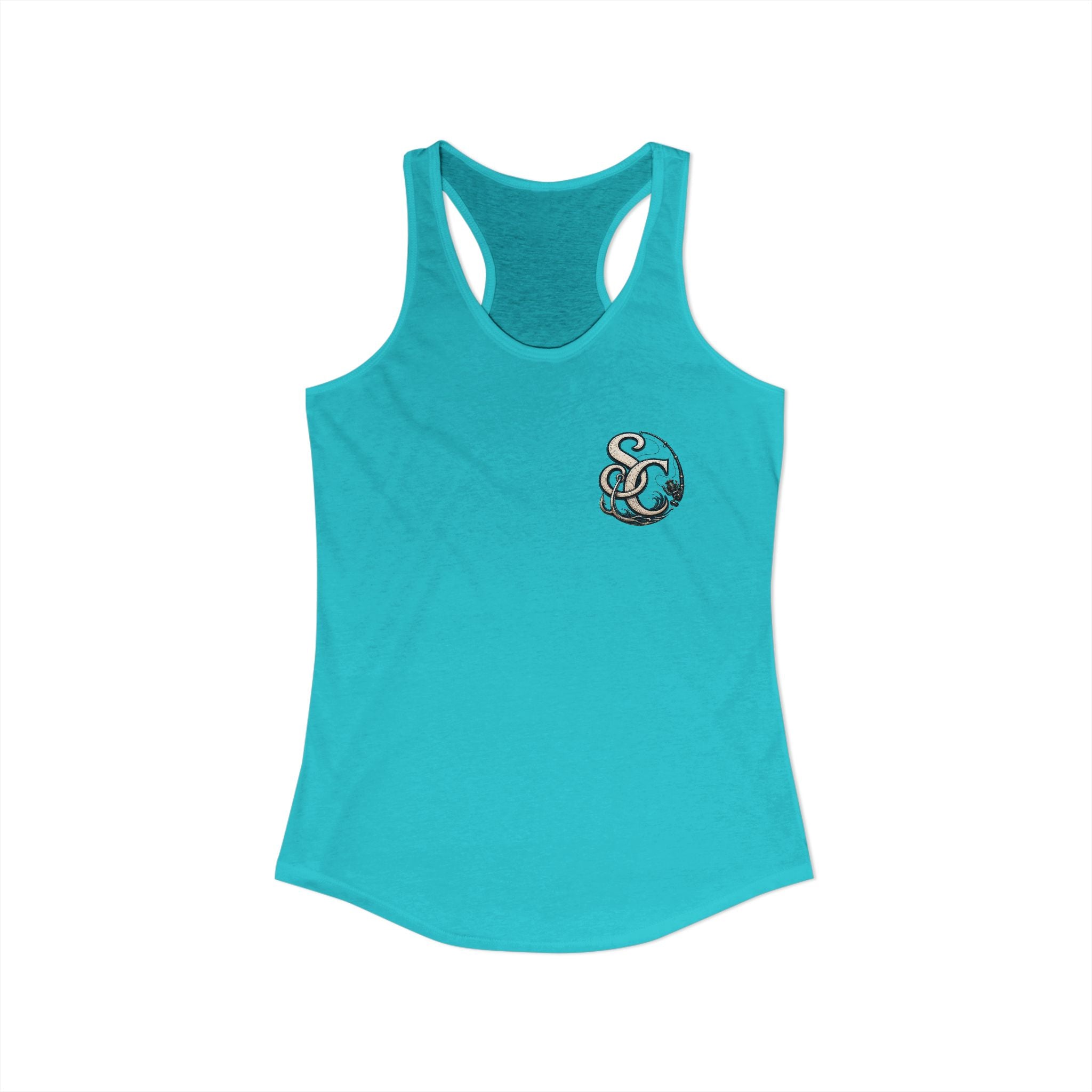 Performance Racerback Tank-SC fishing logo
