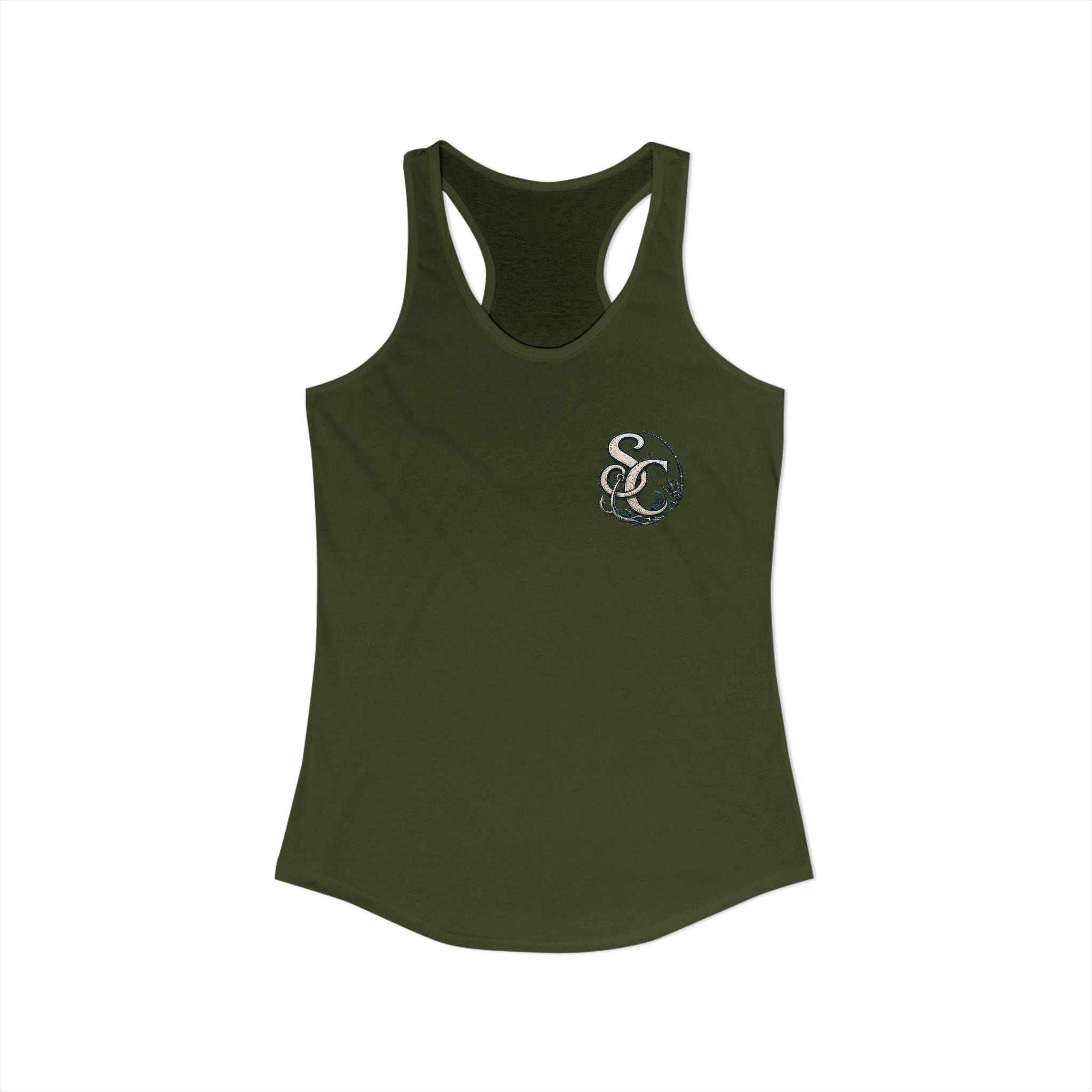 Performance Racerback Tank-SC fishing logo
