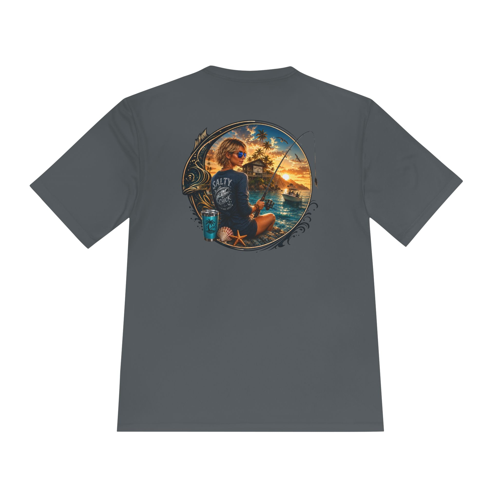 Unisex Moisture Wicking fishing Tee