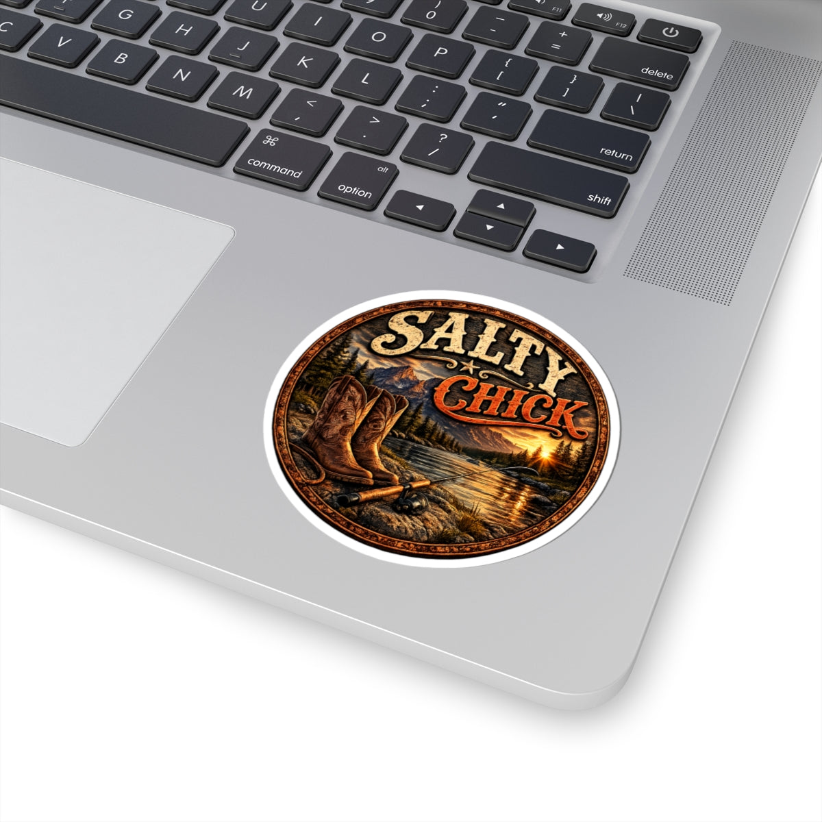 Cut Stick Sticker- Boots/Fishing Pole
