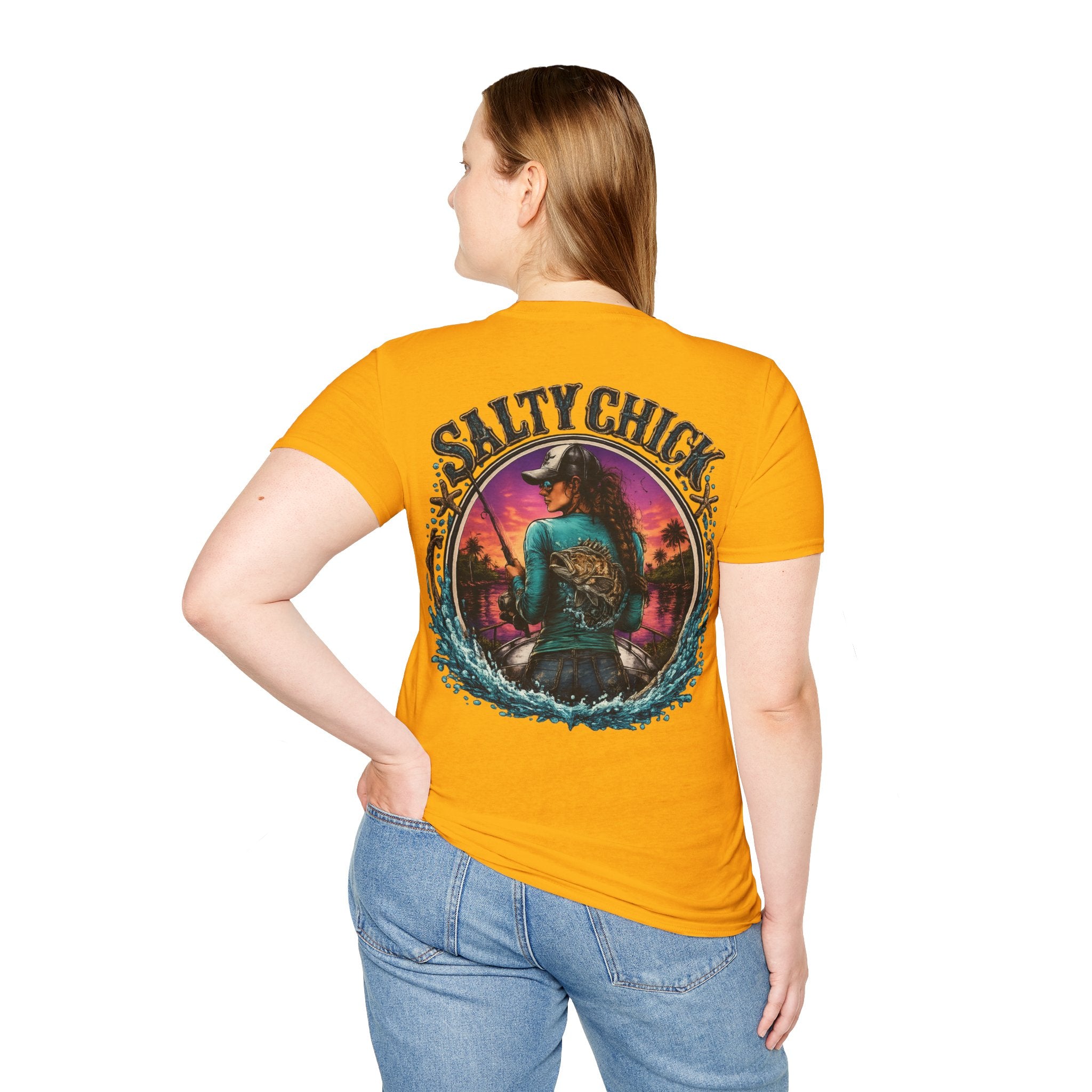 Salty Chick Cast All Day Cotton Tee