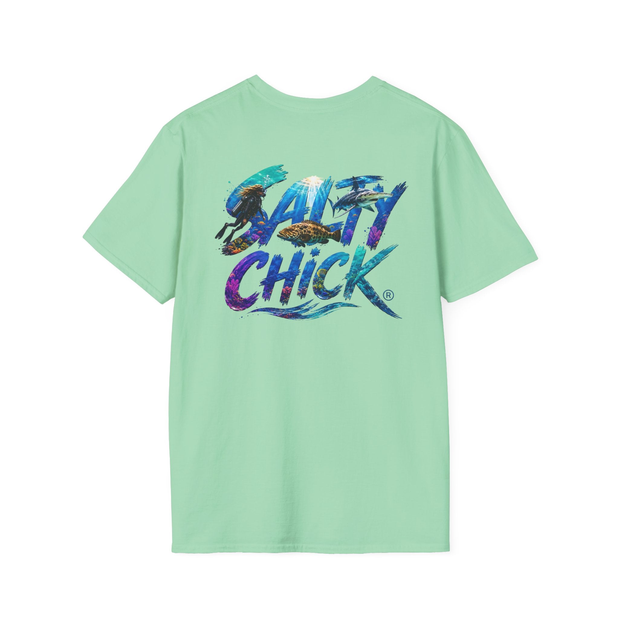 Cotton Tee- Diver lettering
