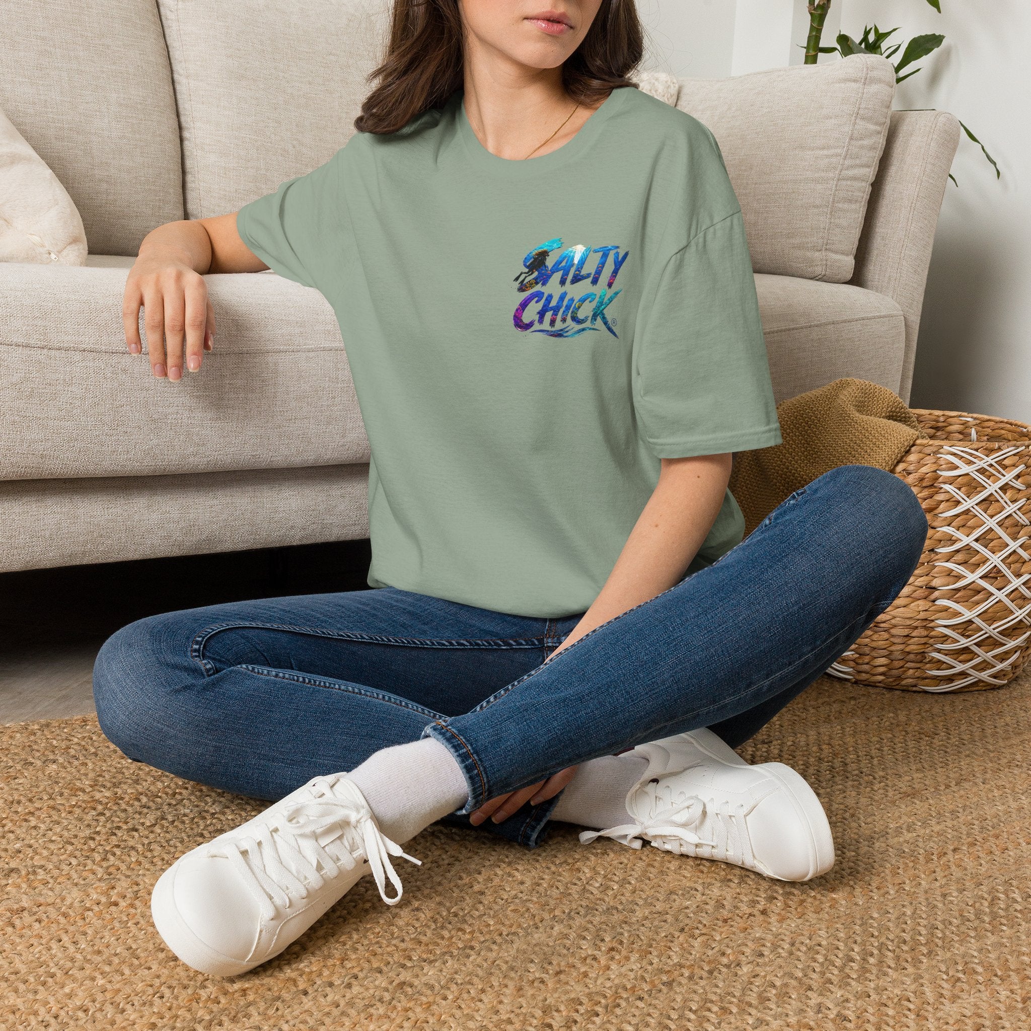 Cotton Tee- Diver lettering