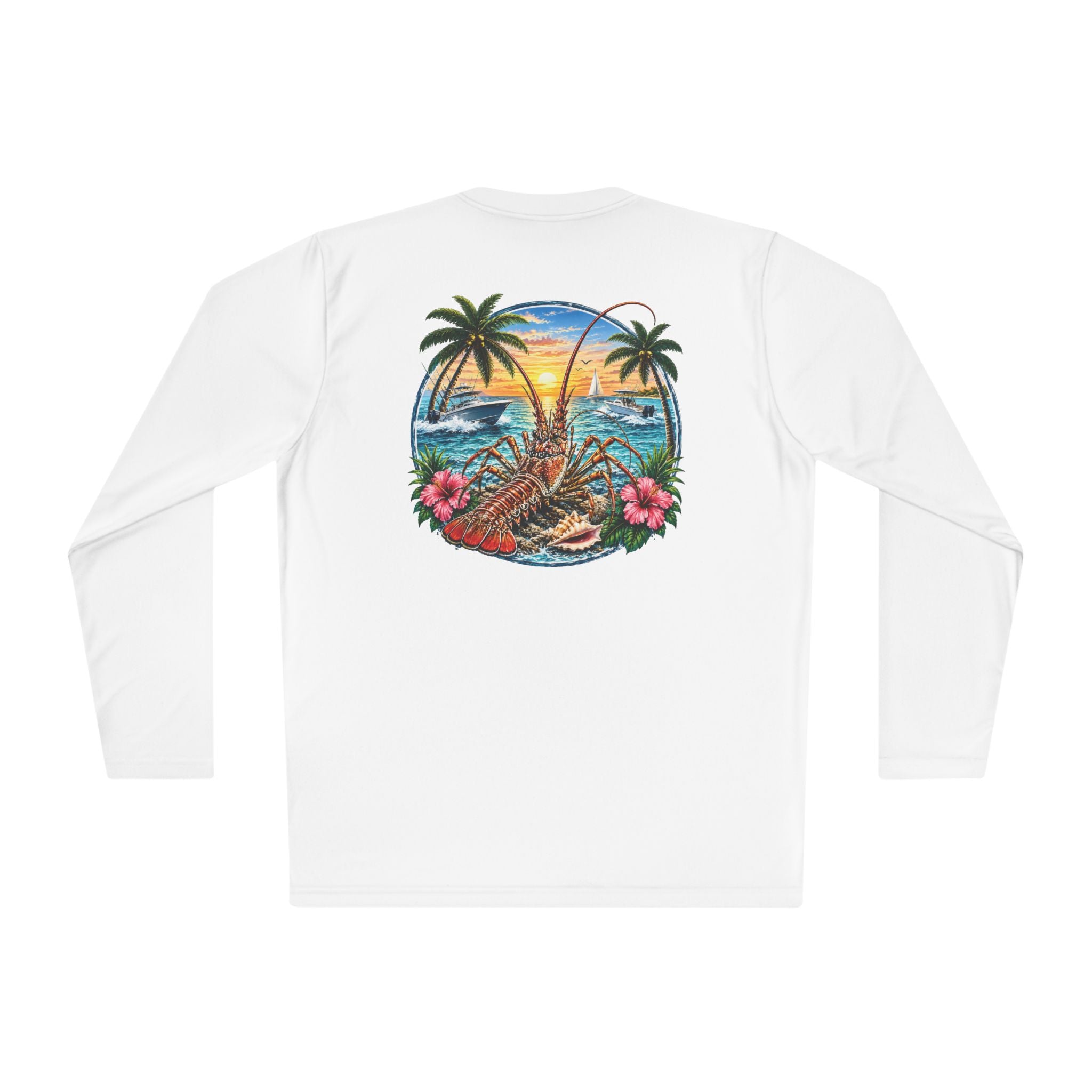 Unisex Moisture Wicking Long Sleeve- Lobstering