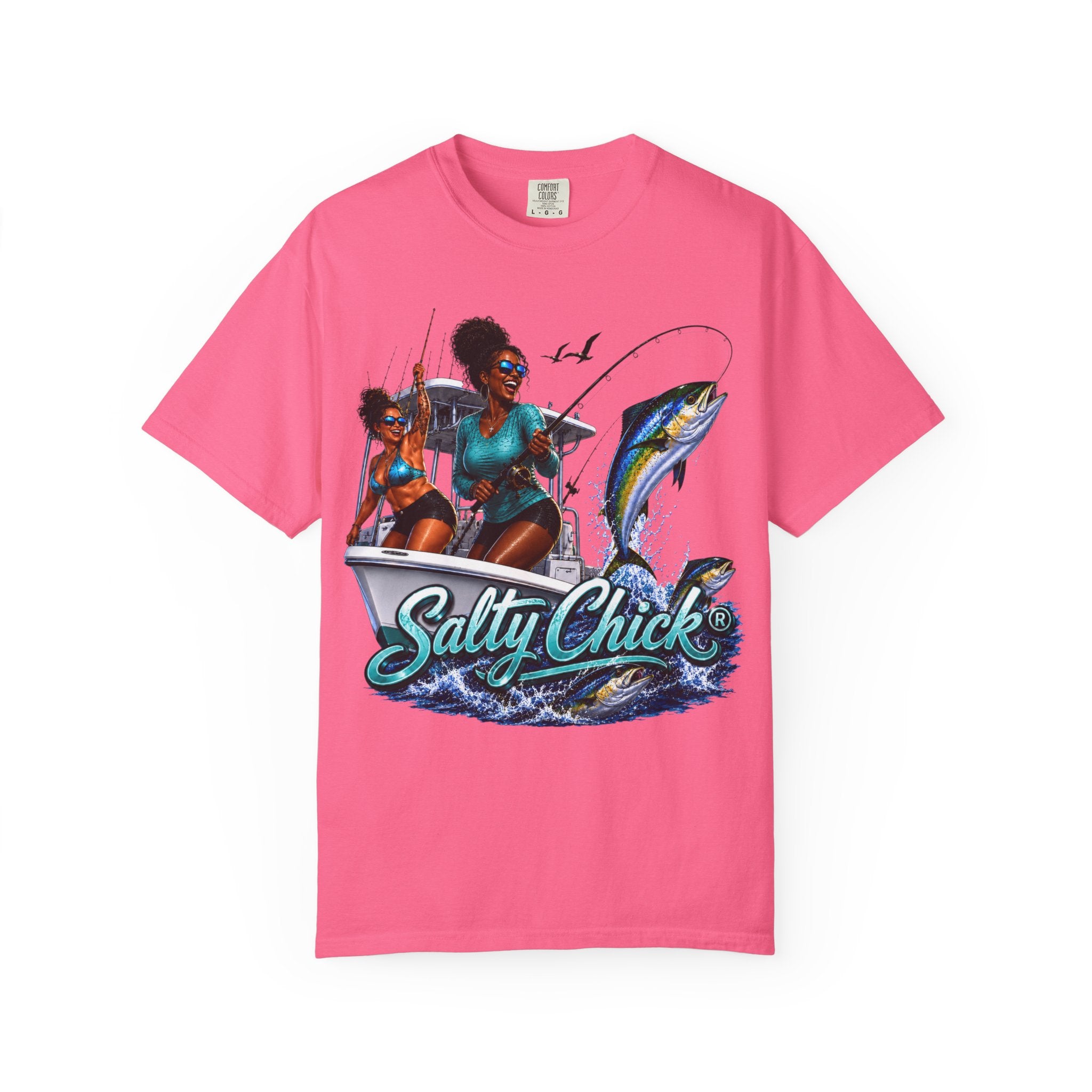 Salty Chick Sunset Ride Cotton Tee