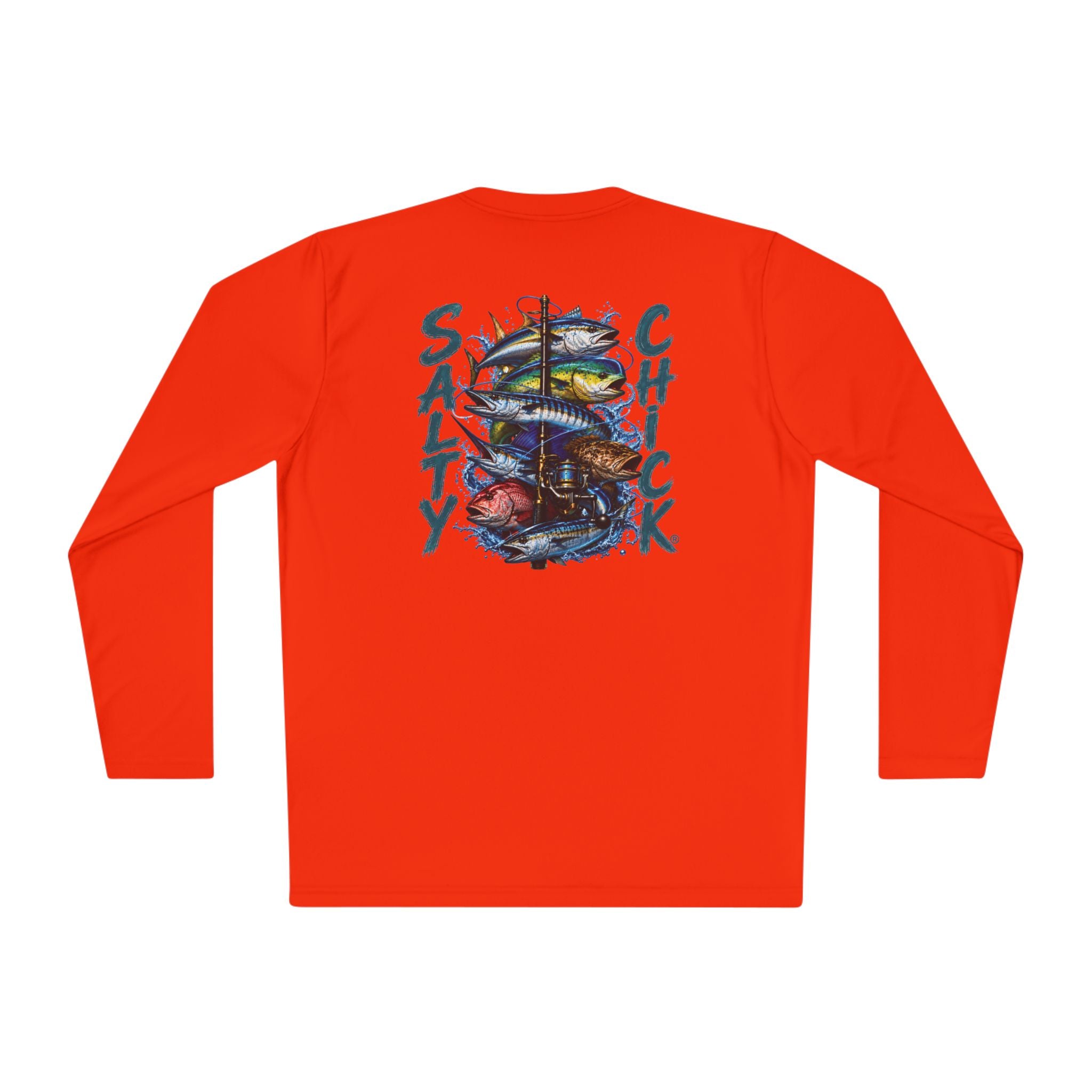 Unisex Moisture Wicking Long Sleeve- Saltwater fish