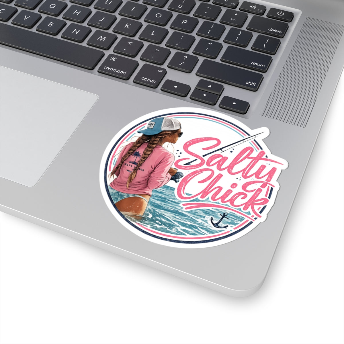 Cut stick sticker- fishing