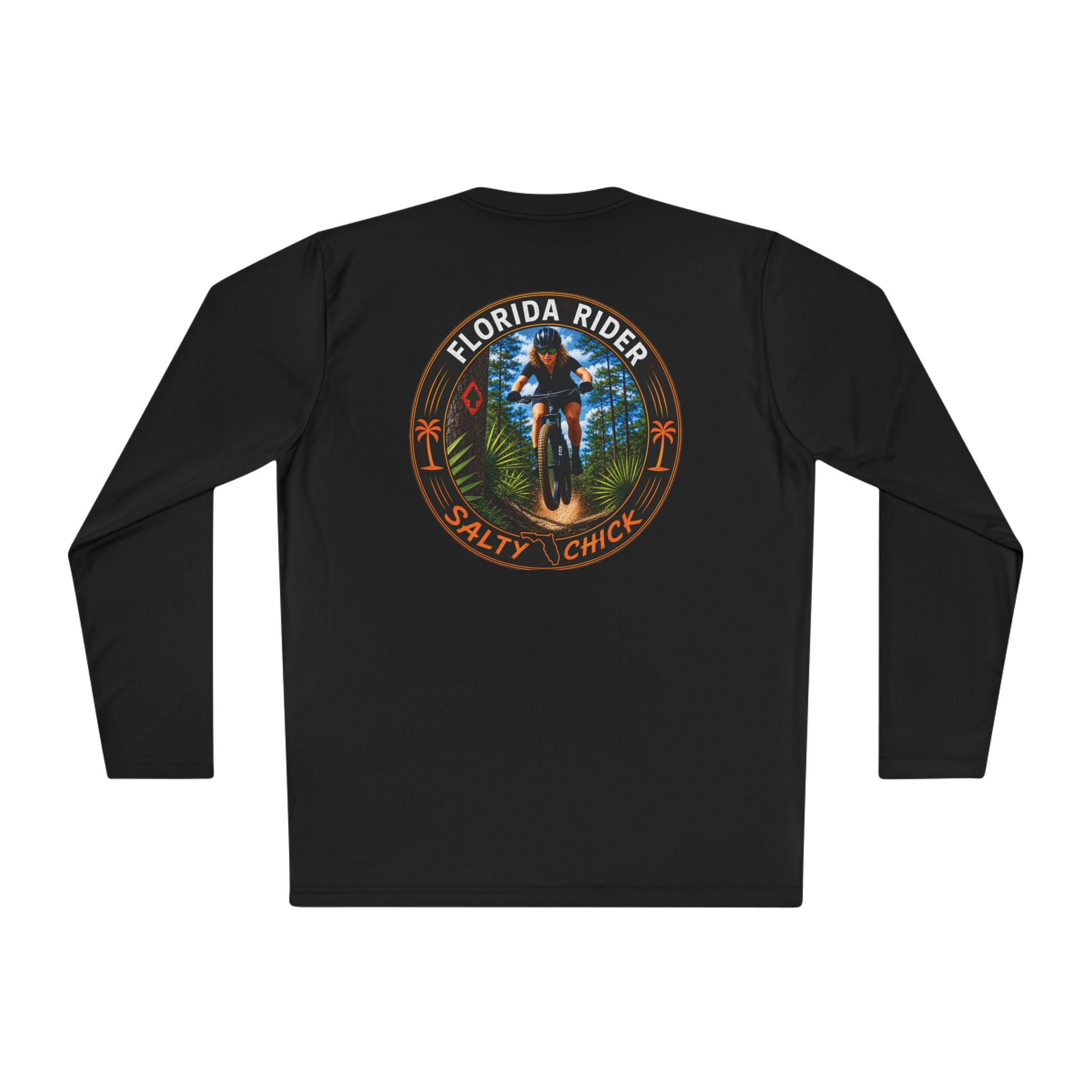 Unisex Moisture Wicking Long Sleeve- Mountain Biker